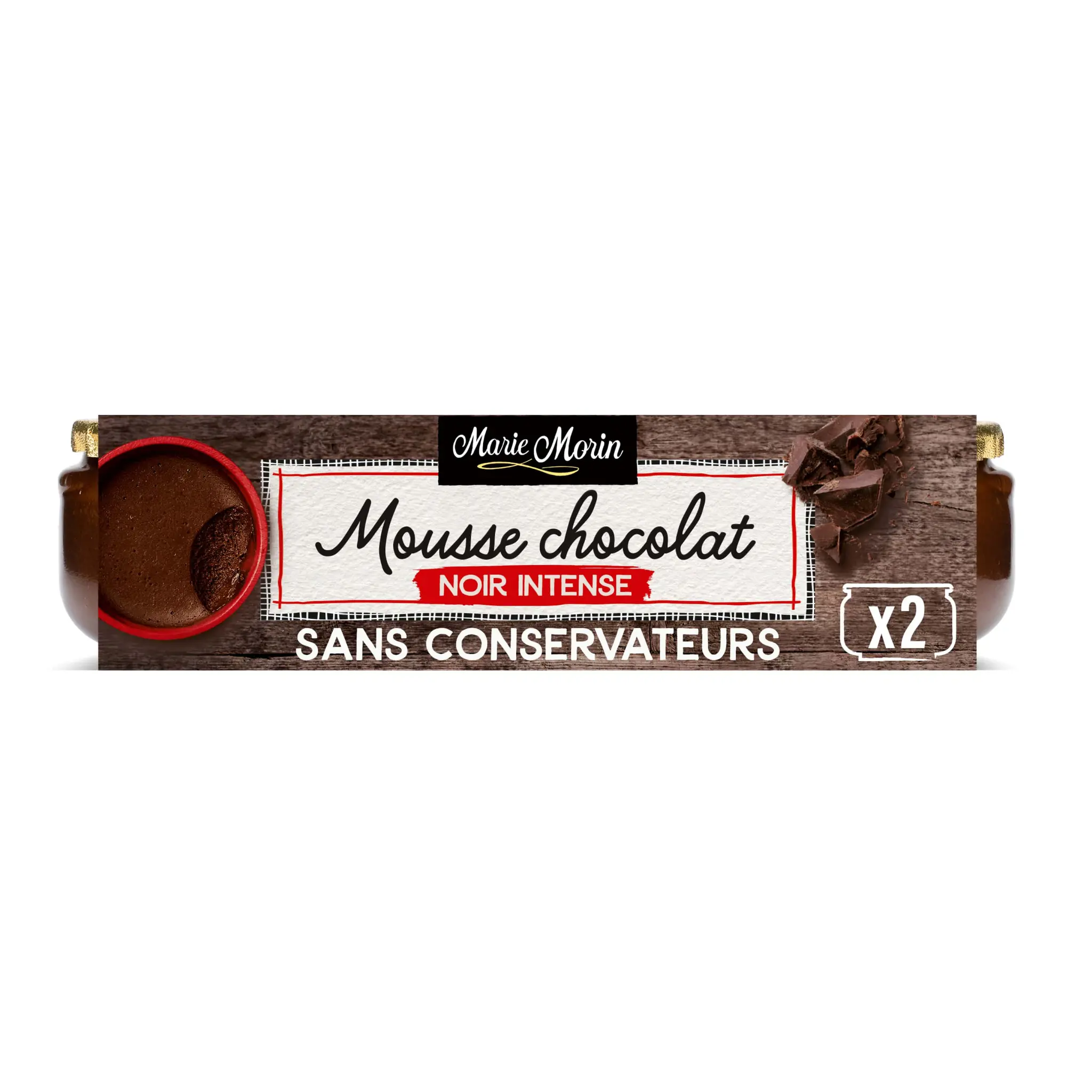 MARIE MORIN Mousse au chocolat noir intense