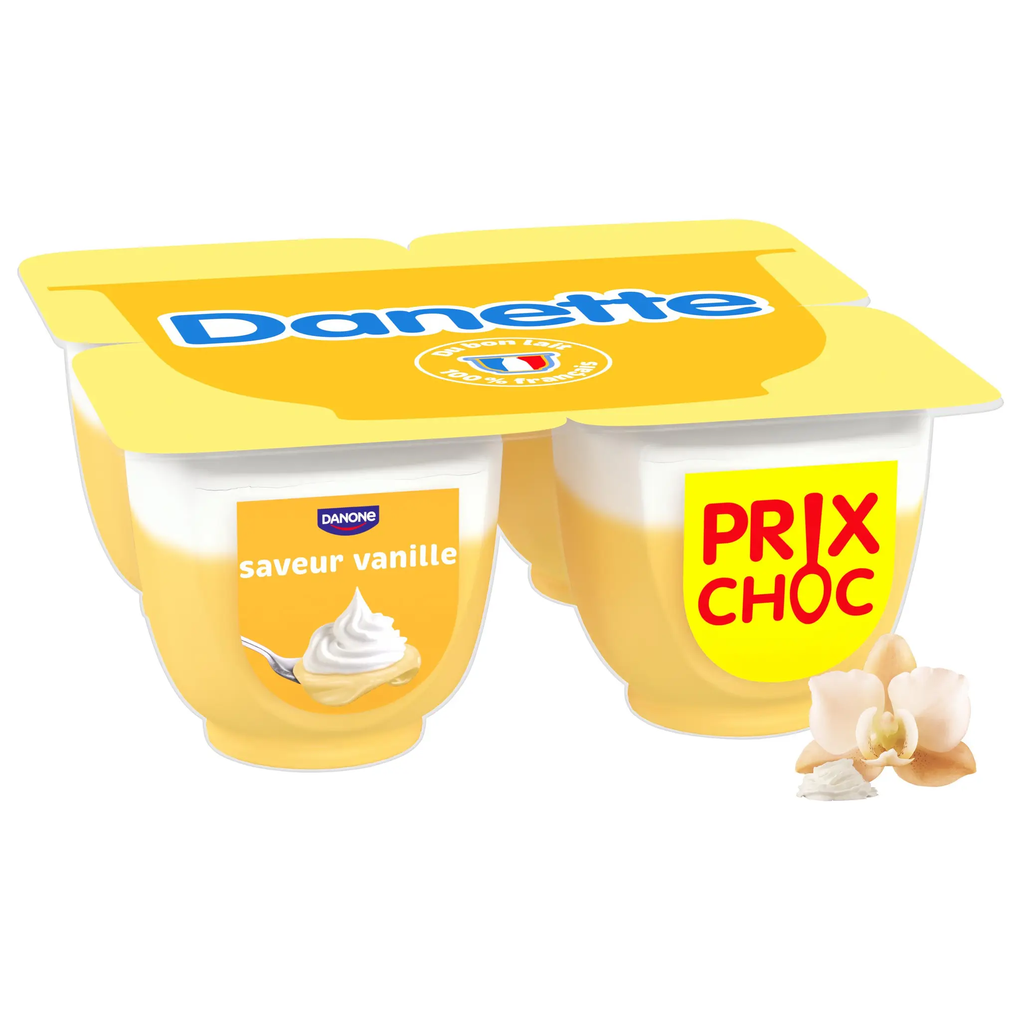 DANETTE Liégeois saveur vanille