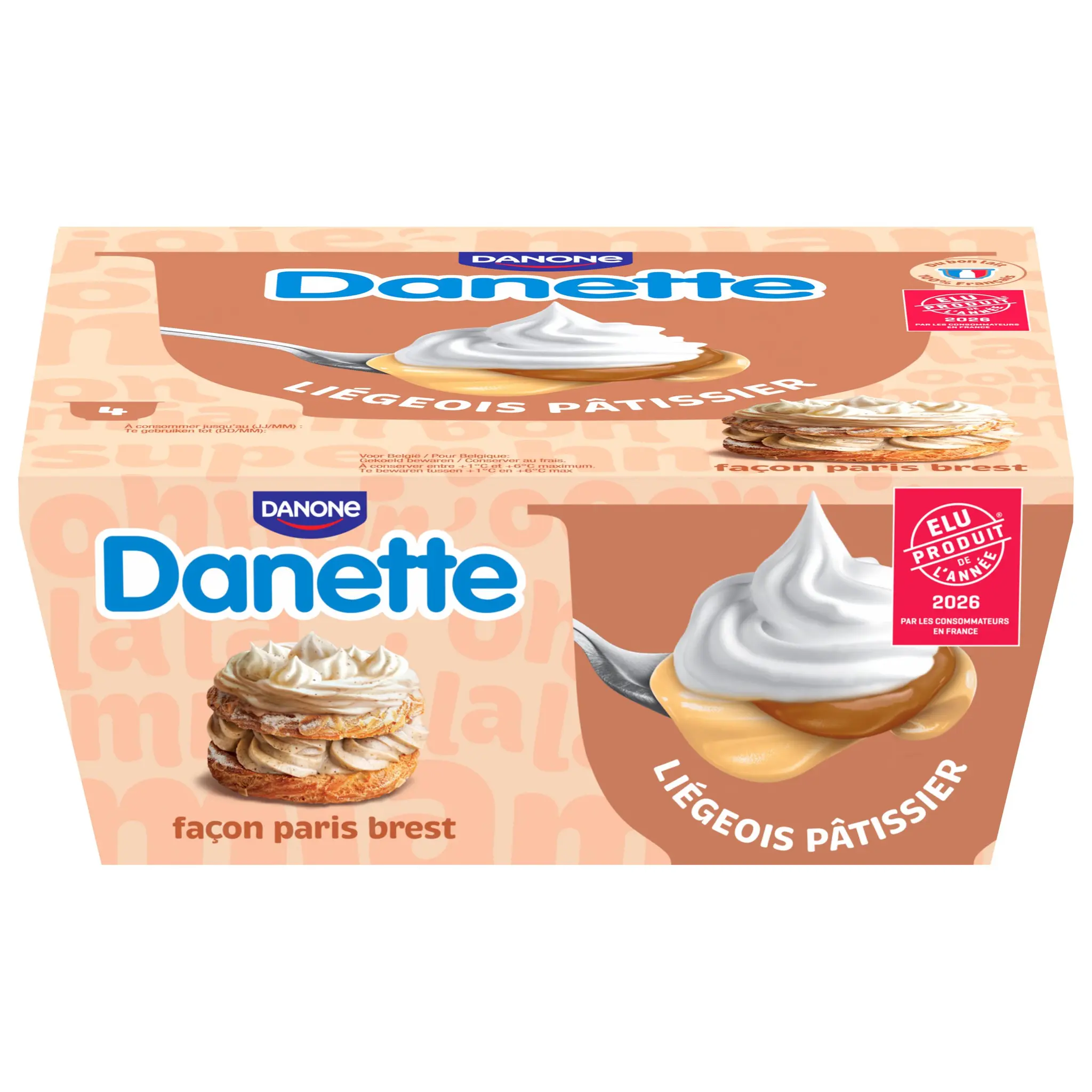 DANETTE Liégeois pâtissier façon paris brest