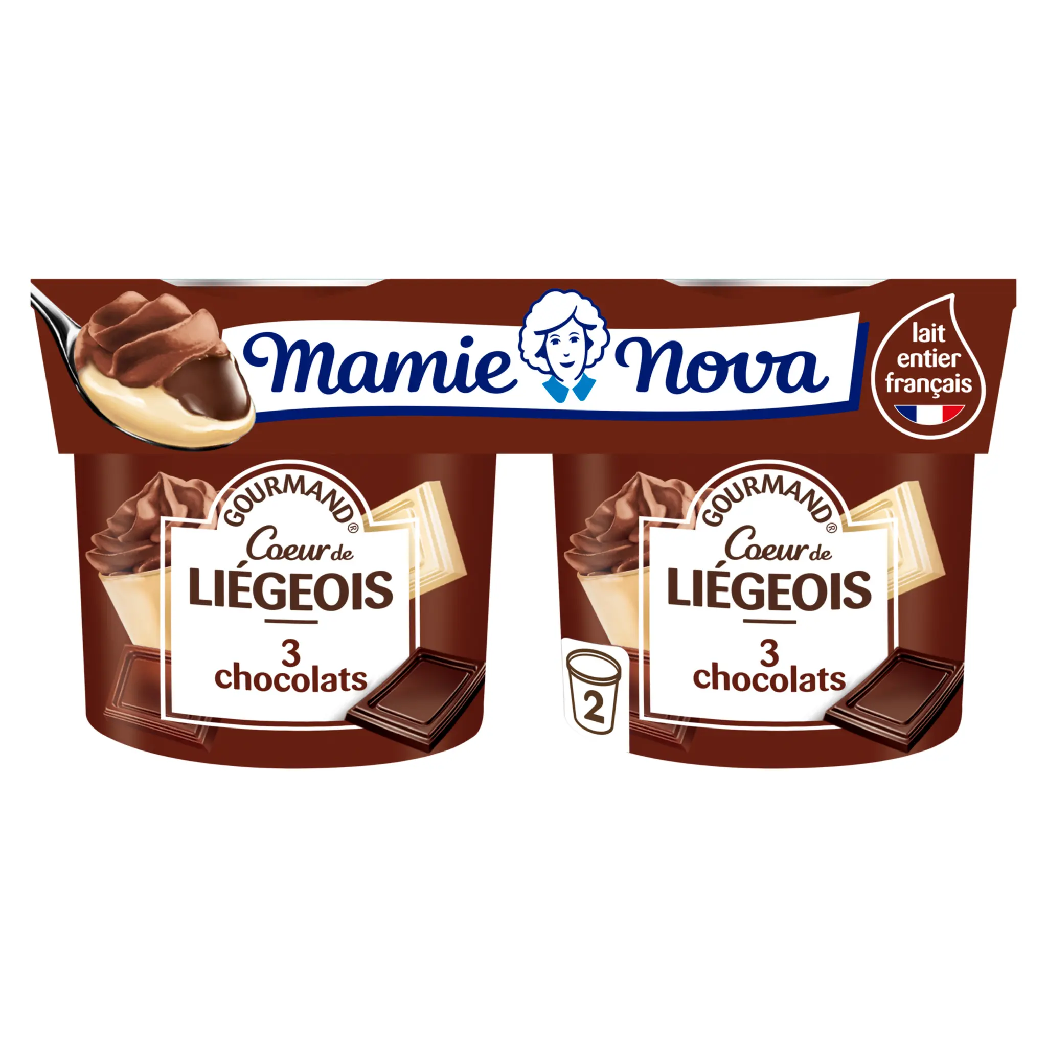 MAMIE NOVA Gourmand Coeur de liégeois aromatisé 3 chocolats