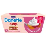 DANETTE Liégeois sur lit de framboise façon framboisier