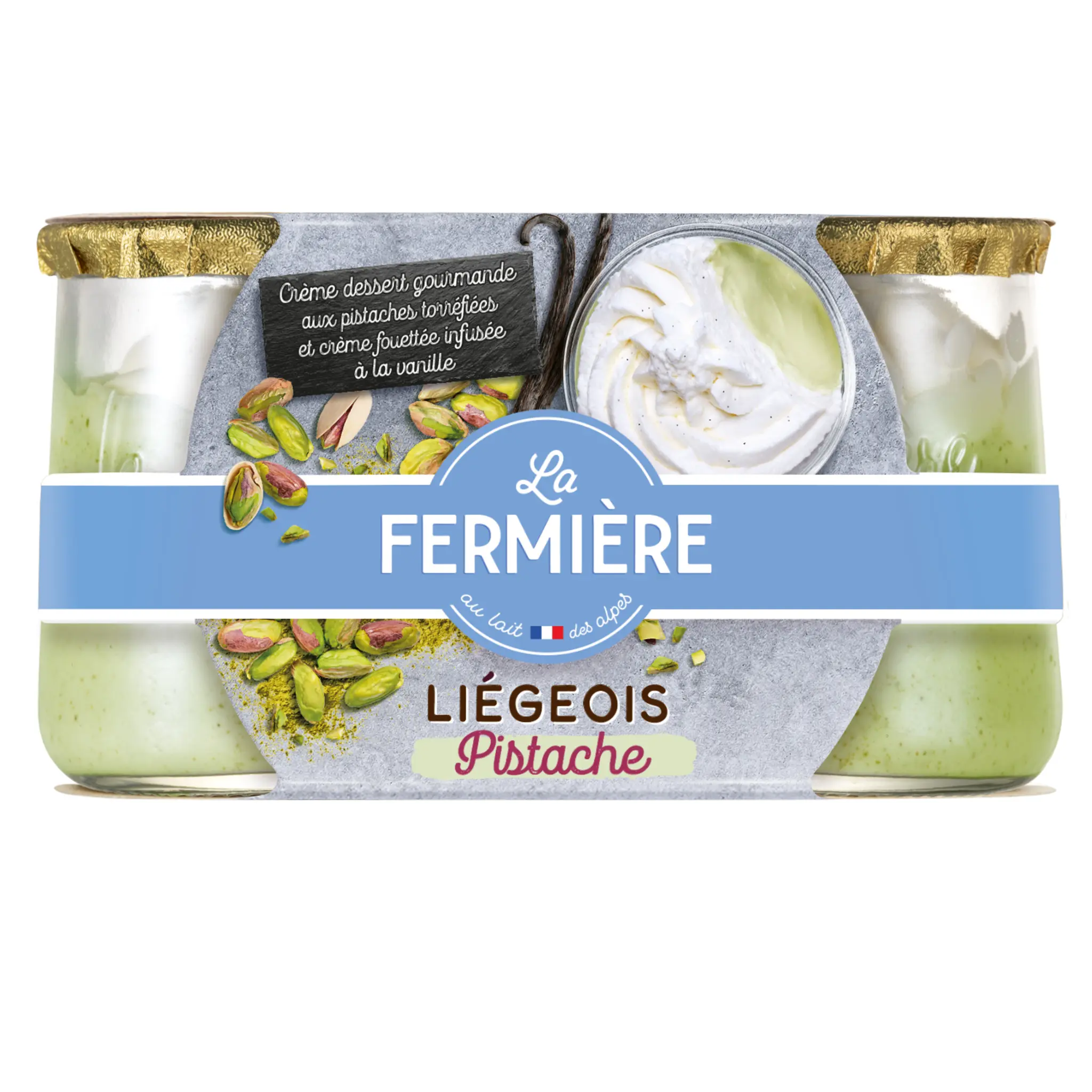 LA FERMIERE Liégeois à la pistache