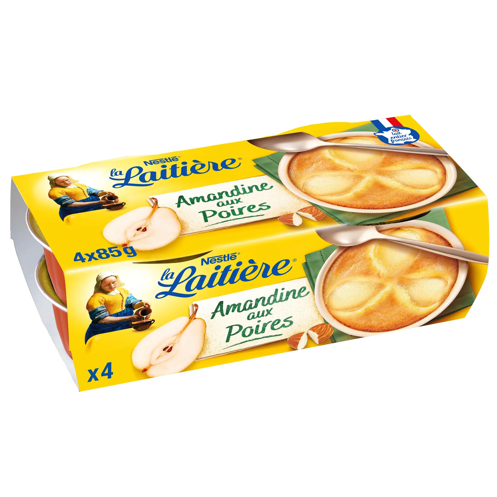 LA LAITIERE Dessert pâtissier amandine aux poires