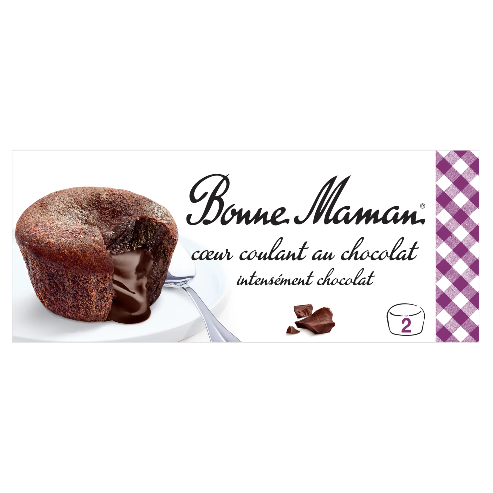 BONNE MAMAN Dessert cœur coulant au chocolat