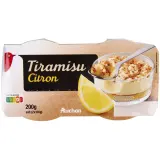 AUCHAN Tiramisu au citron