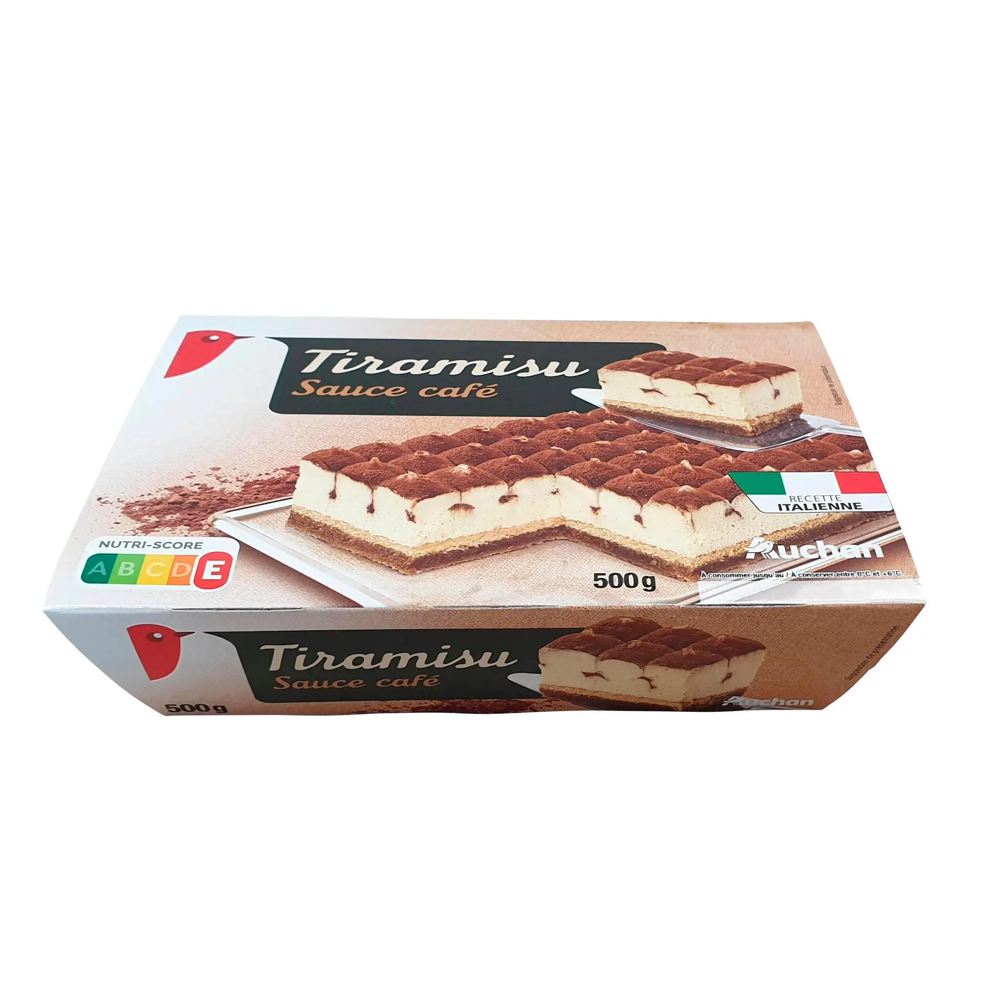 AUCHAN Tiramisu saveur mascarpone sauce café