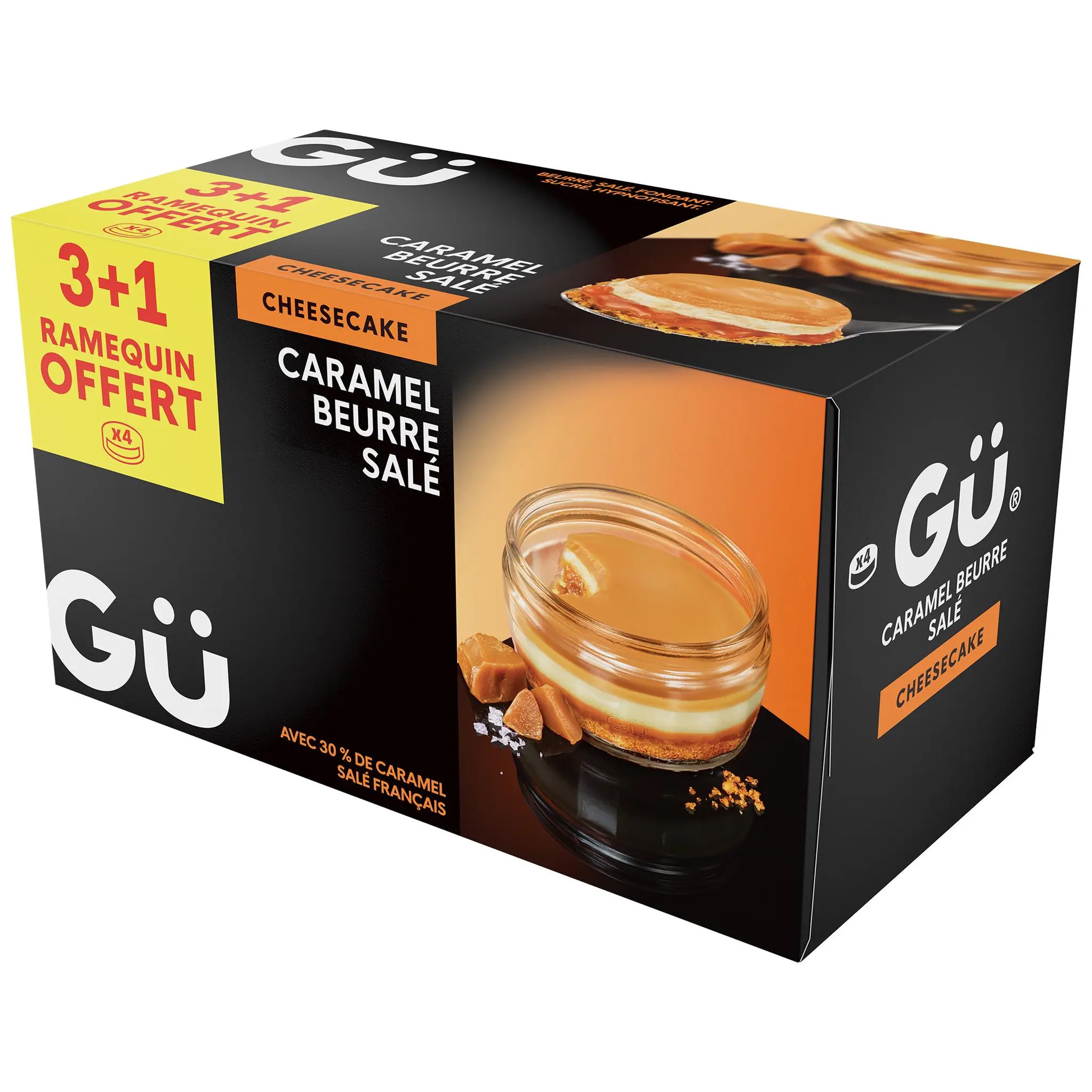 GU Cheesecakes caramel salé sur biscuit craquant
