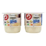 AUCHAN Semoule au lait à la vanille