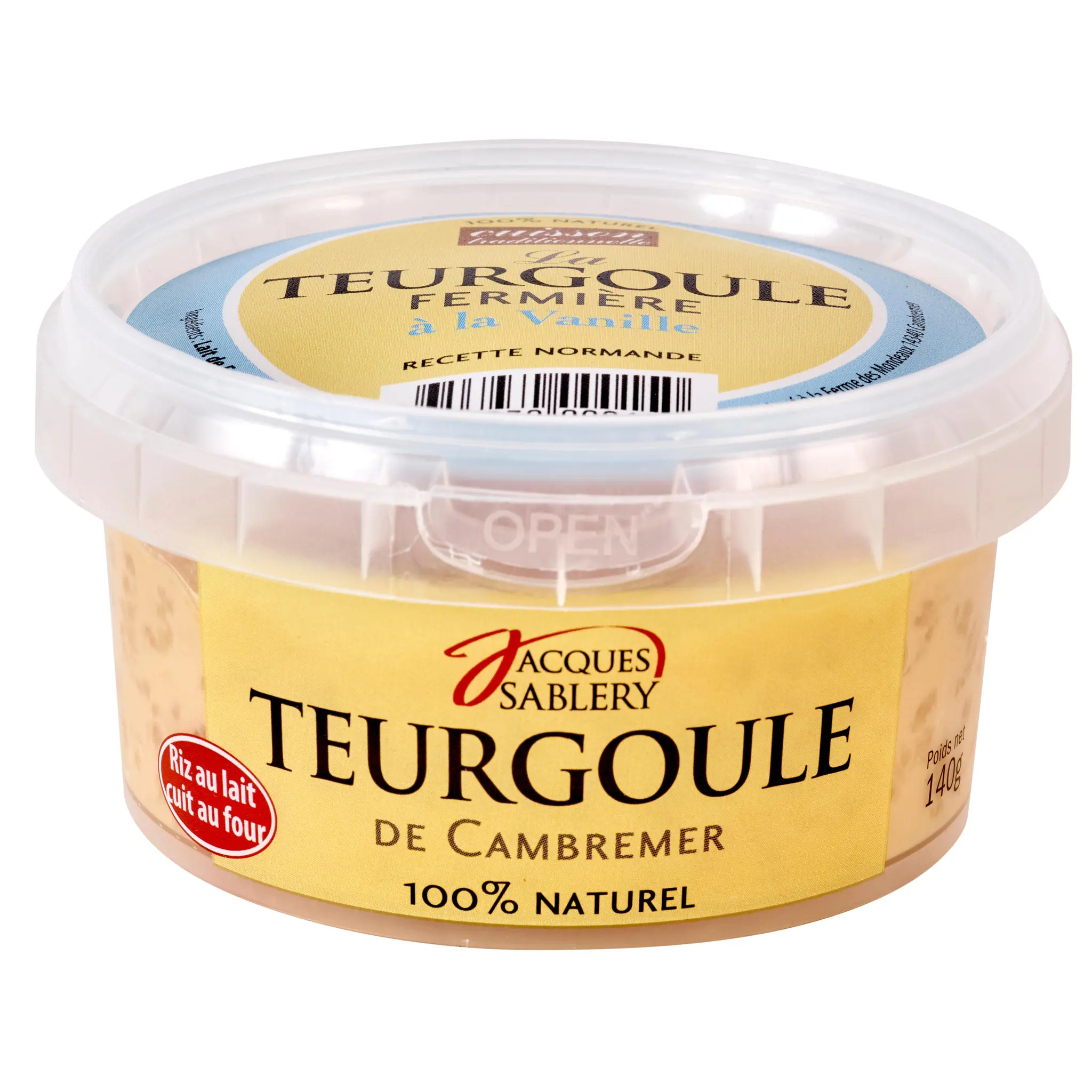LA TEURGOULE Riz au lait à la vanille