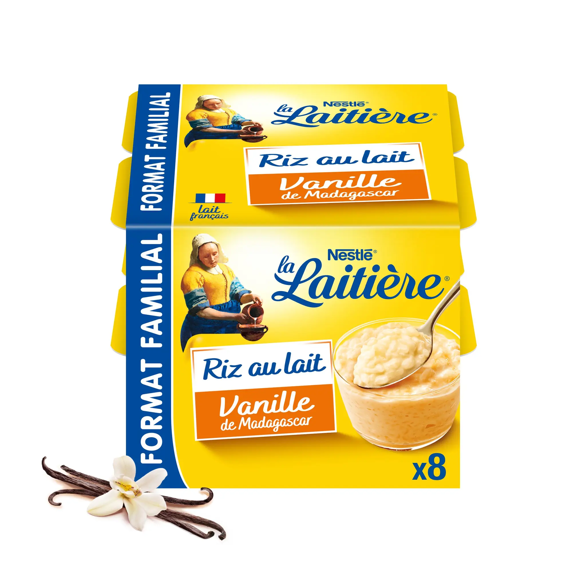 LA LAITIERE Riz au lait à la vanille
