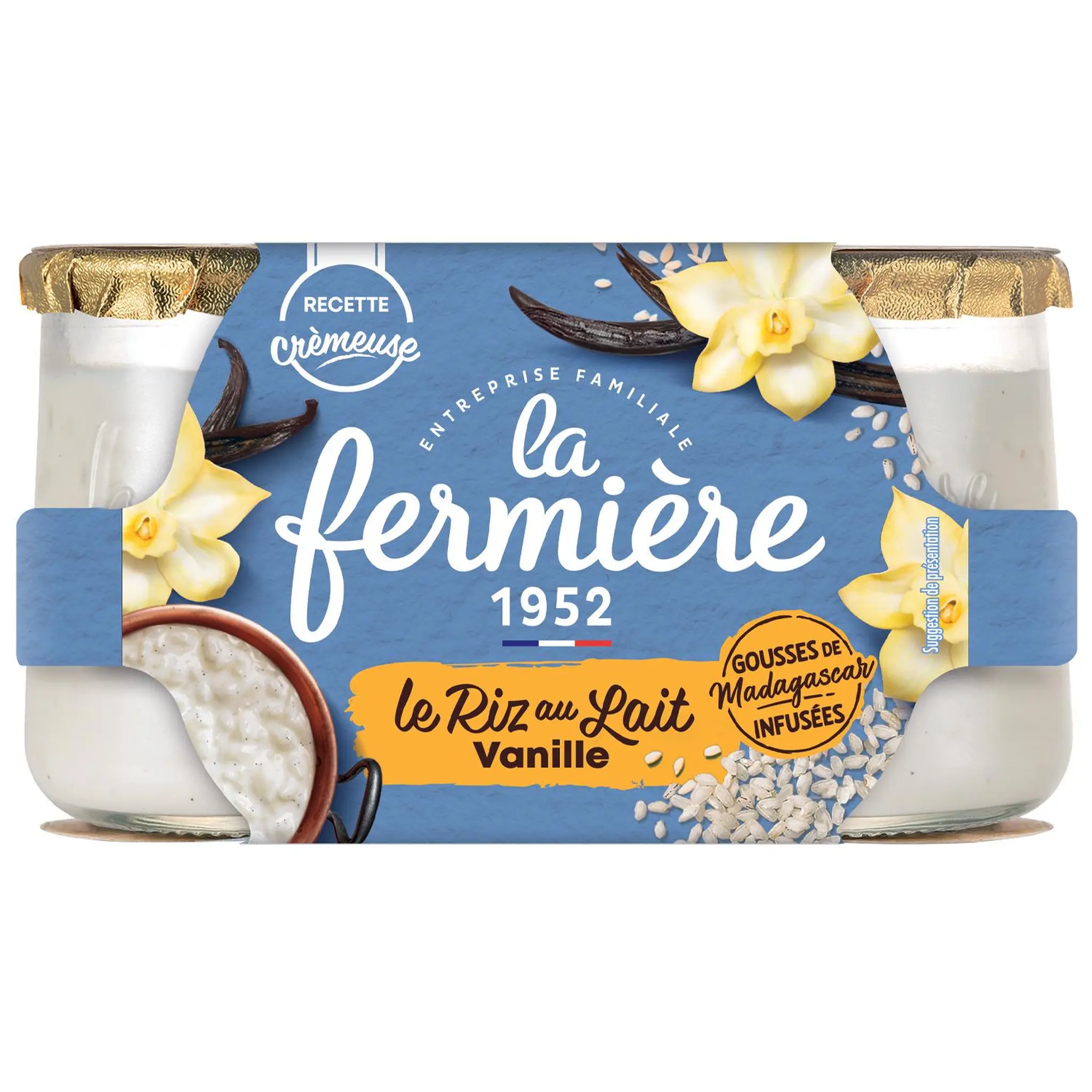 LA FERMIERE Riz au lait à la vanille