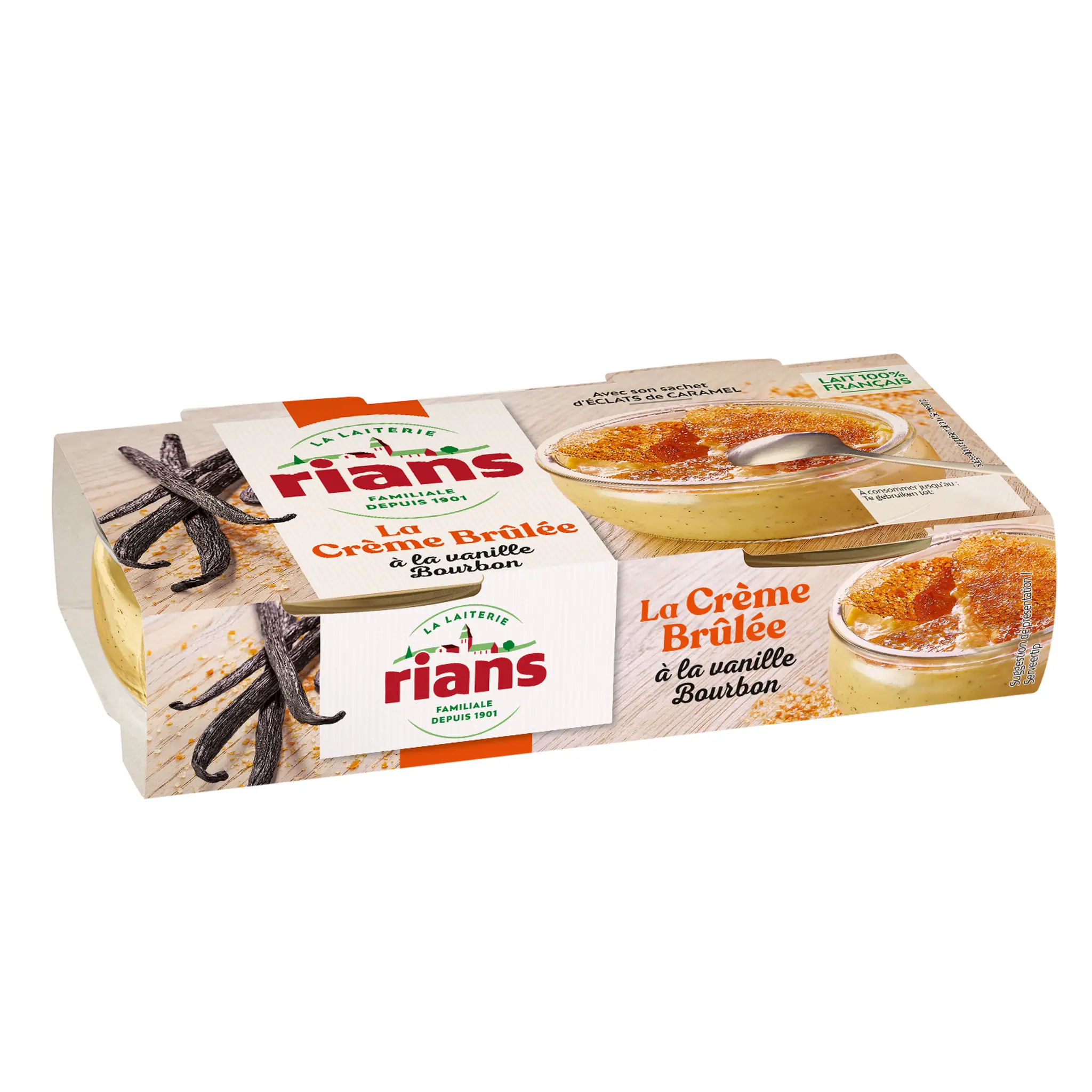 RIANS Crème brûlée à la vanille Bourbon