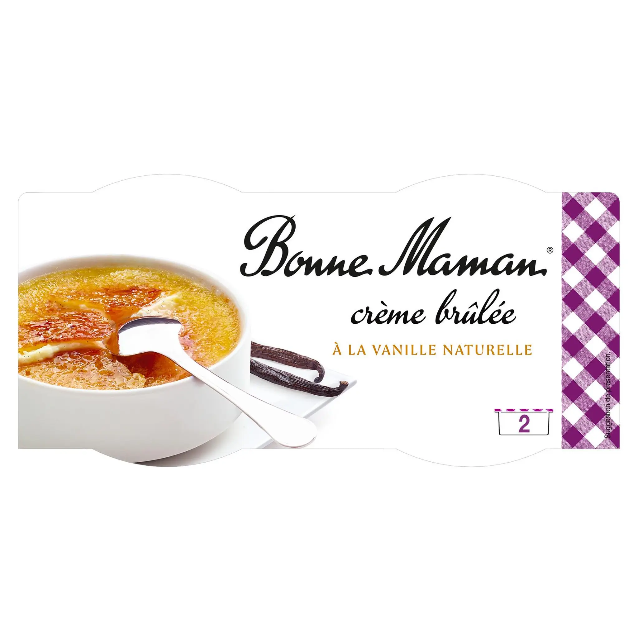 BONNE MAMAN Crème brûlée à la vanille naturelle
