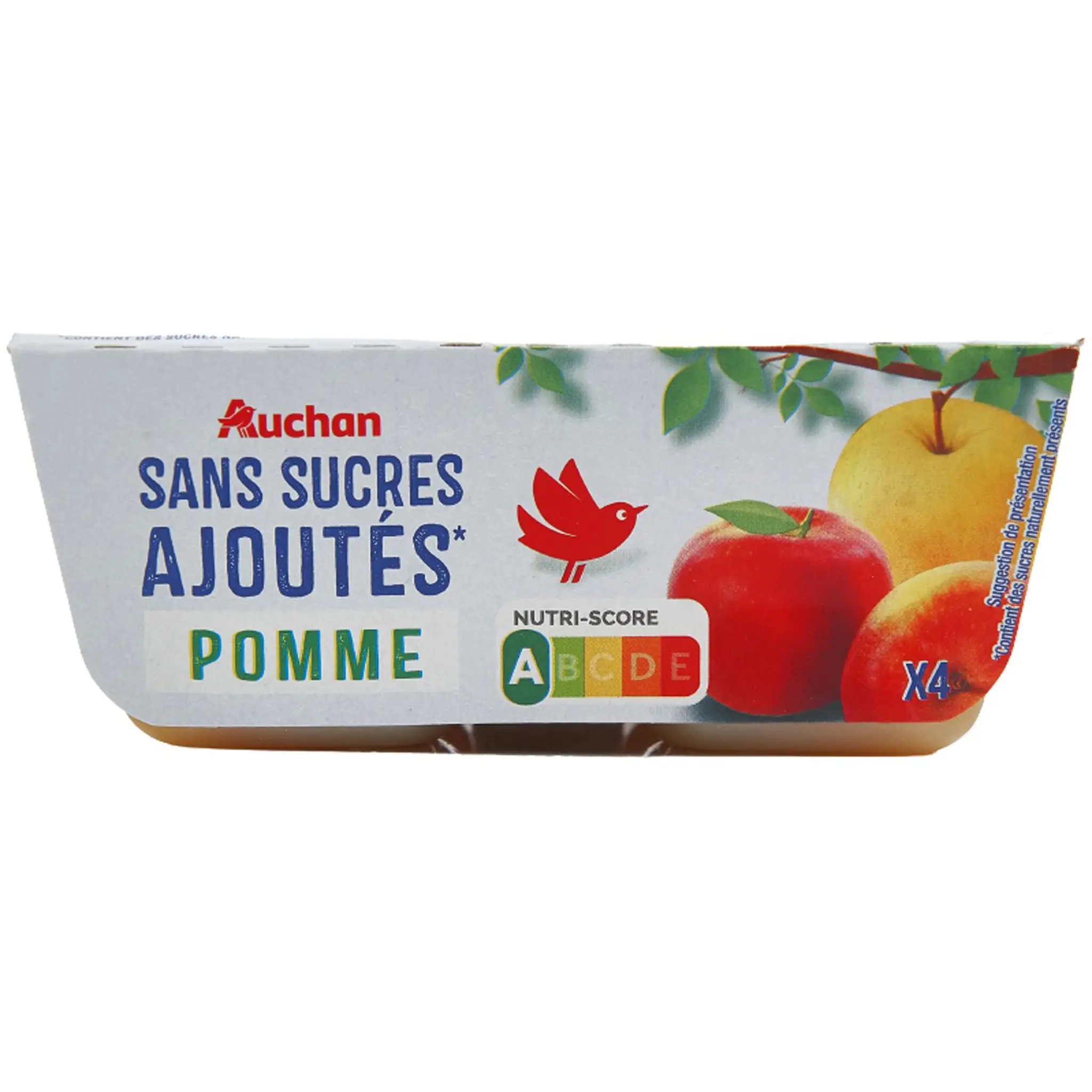 AUCHAN Spécialité pomme sans sucres ajoutés