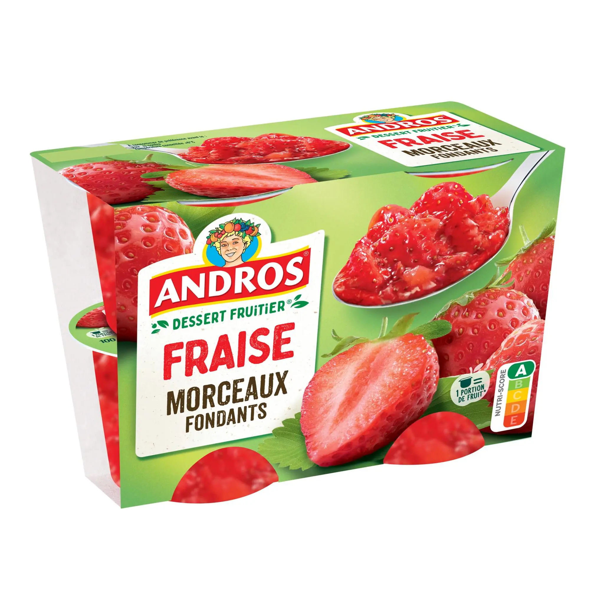 ANDROS Spécialité fraise avec morceaux