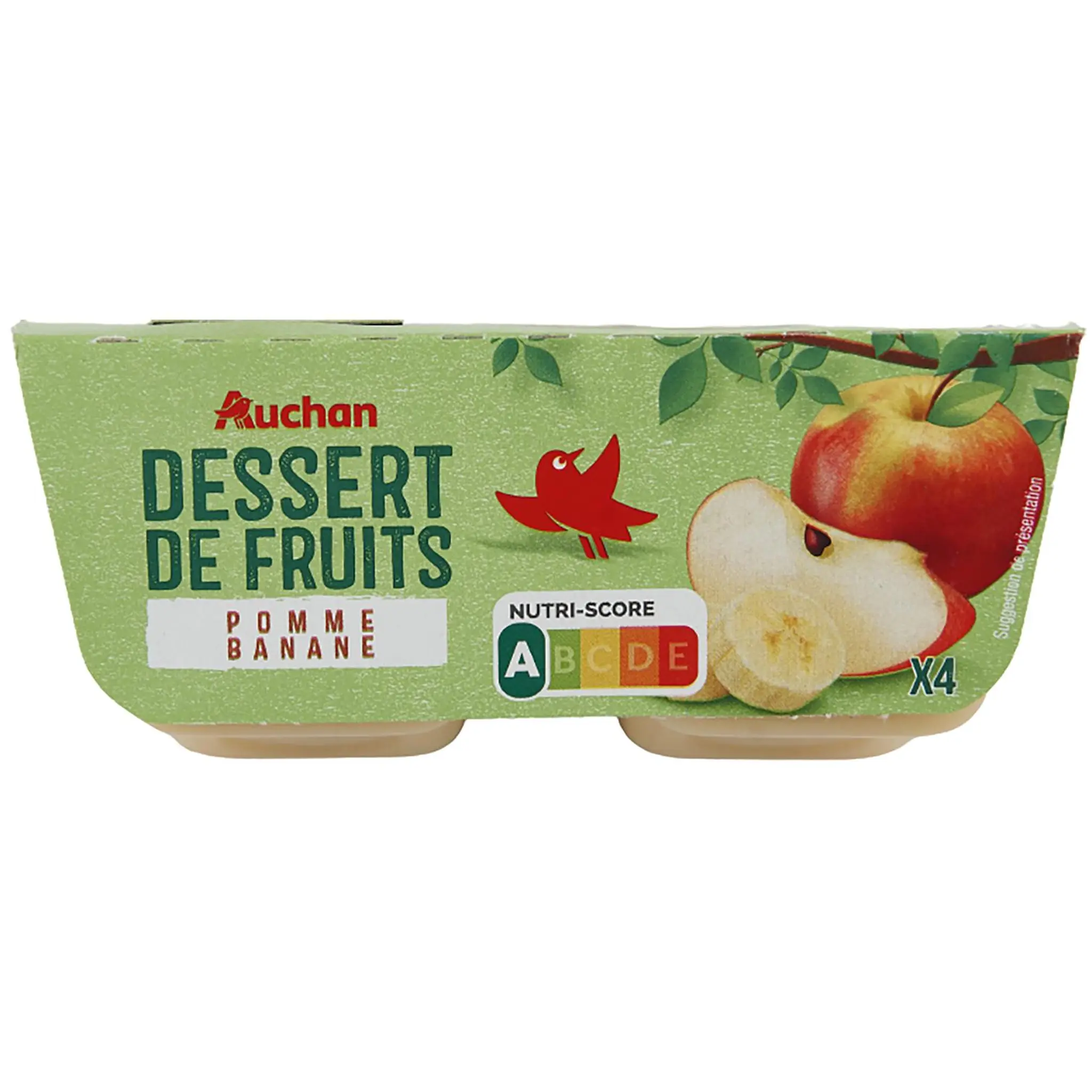AUCHAN Spécialité pomme banane
