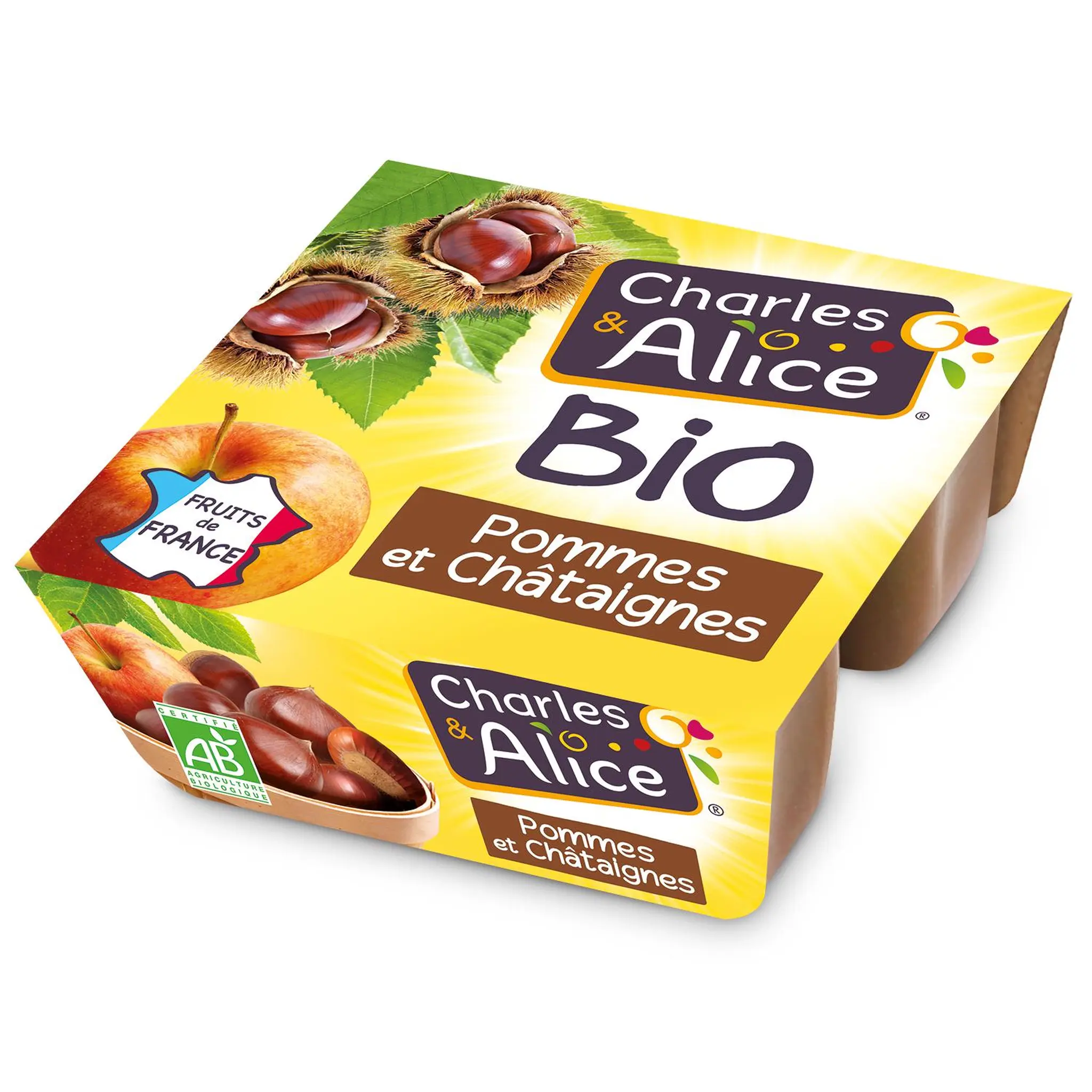 CHARLES & ALICE Spécialité pommes châtaignes bio
