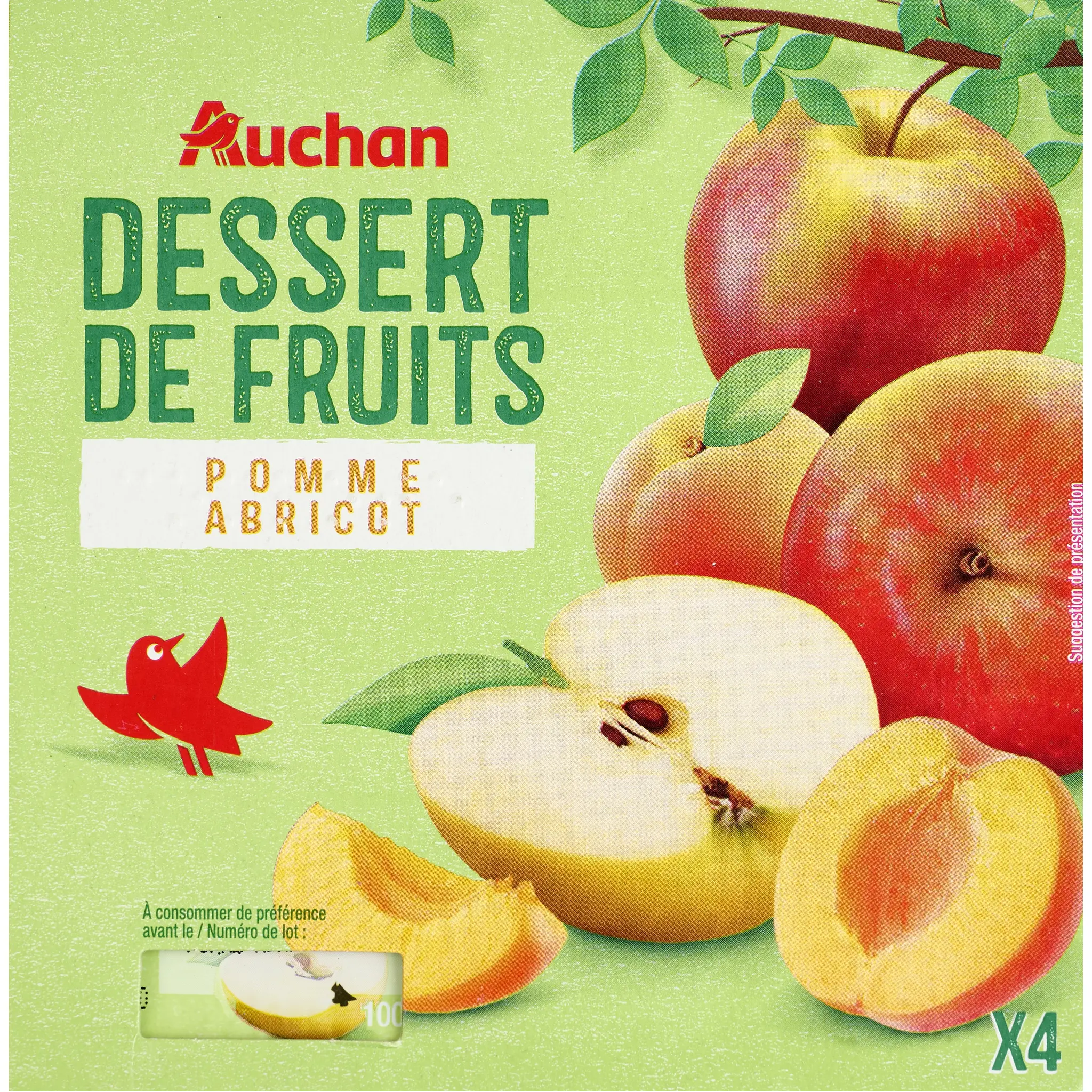 AUCHAN Spécialité pomme abricot