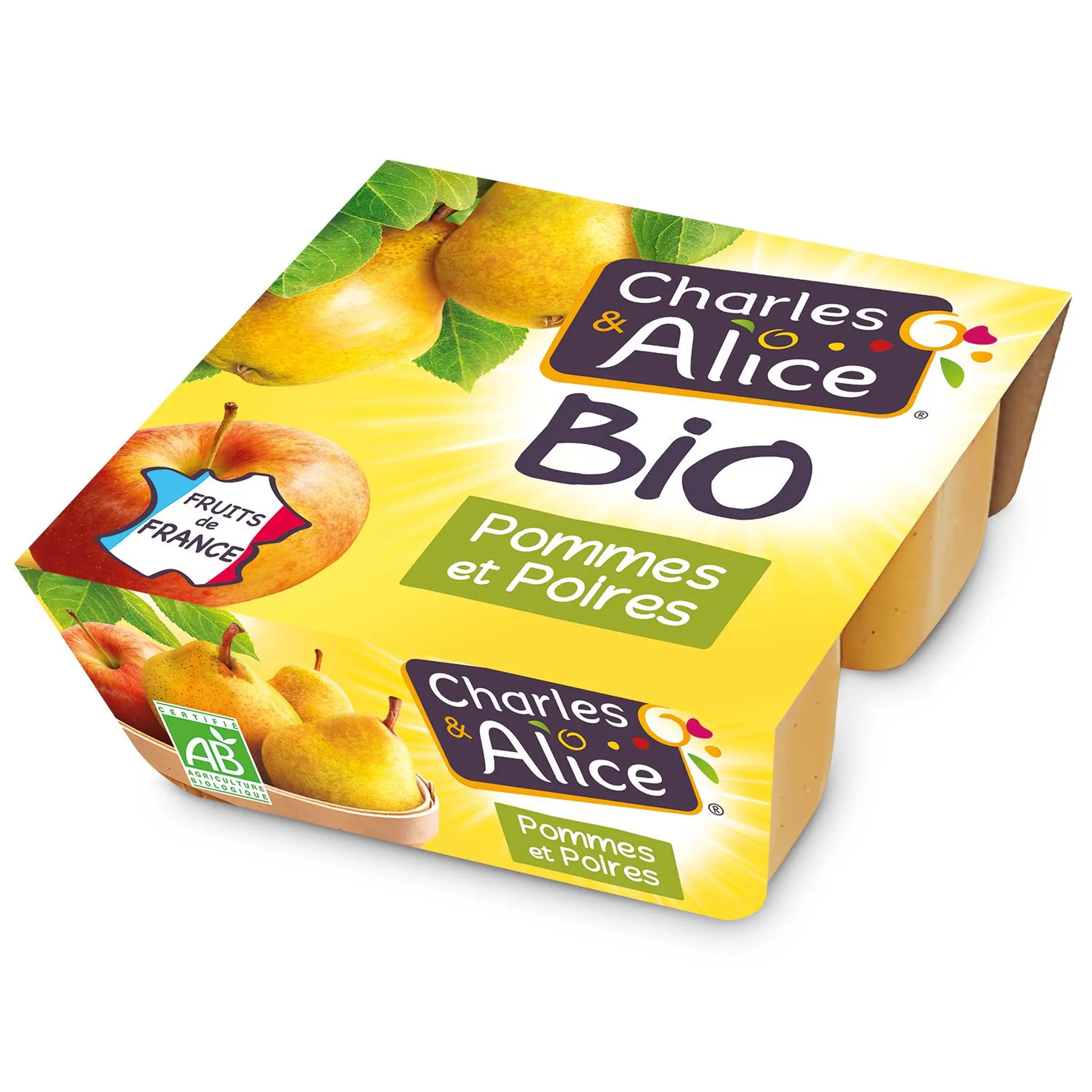 CHARLES & ALICE Spécialité pommes poires bio