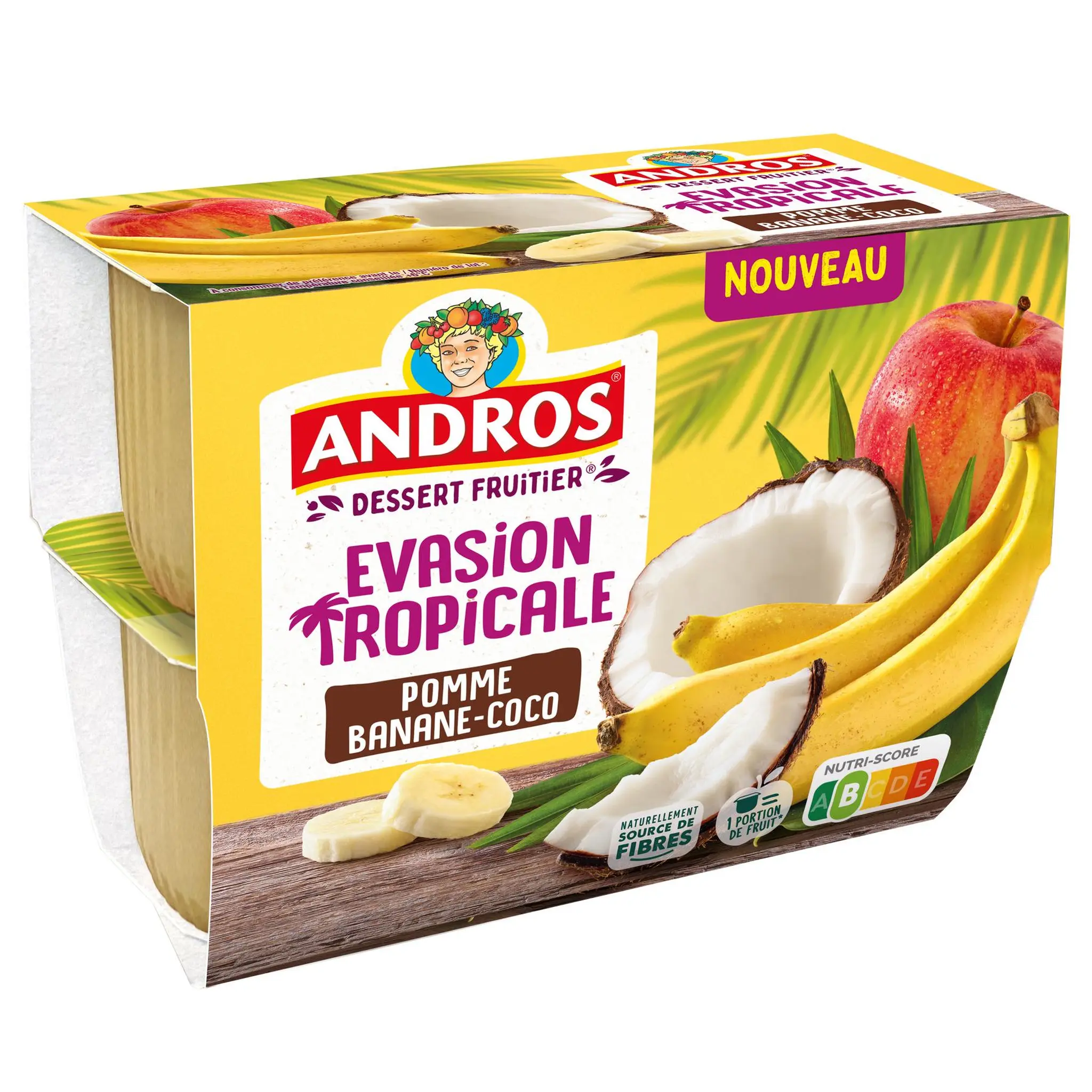 ANDROS Evasion tropicale Compote pomme banane coco