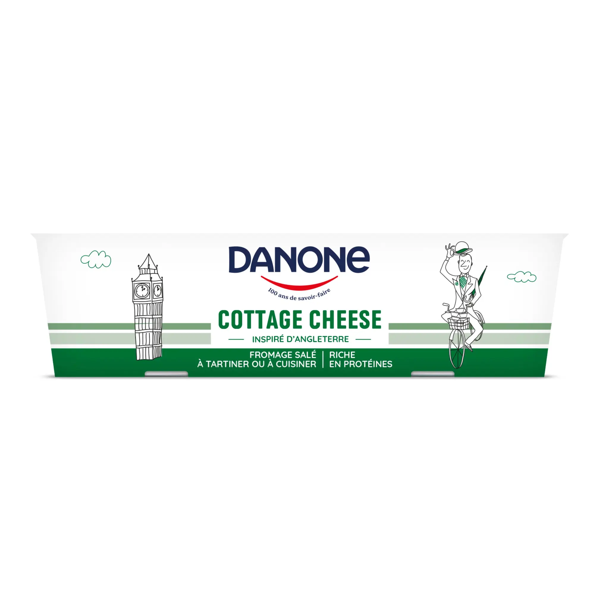 DANONE Cottage cheese fromage blanc à tartiner ou à cuisiner