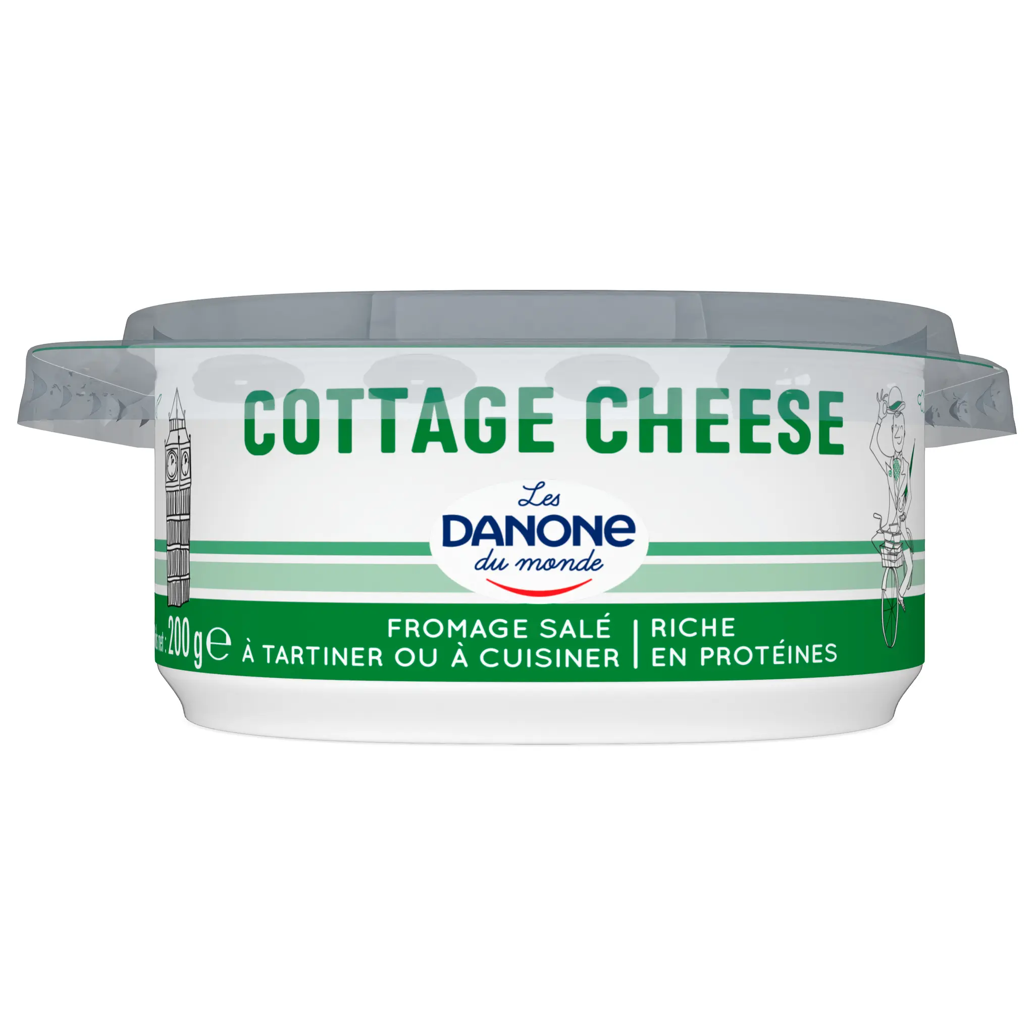 DANONE Cottage cheese fromage blanc à tartiner ou à cuisiner