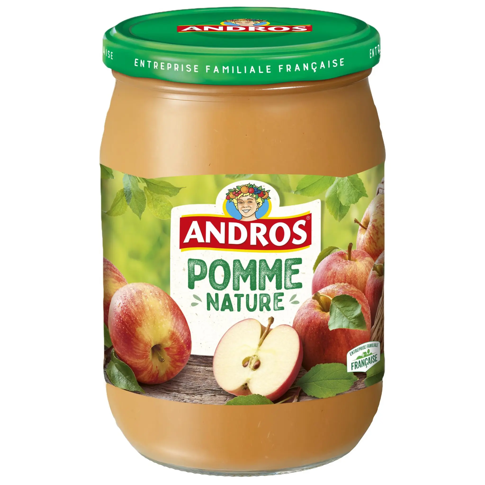 ANDROS Purée de pomme nature en bocal