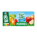POM'POTES Gourdes compote pomme nature sans sucres ajoutés