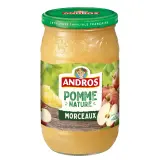 ANDROS Compote de pomme nature avec morceaux en bocal