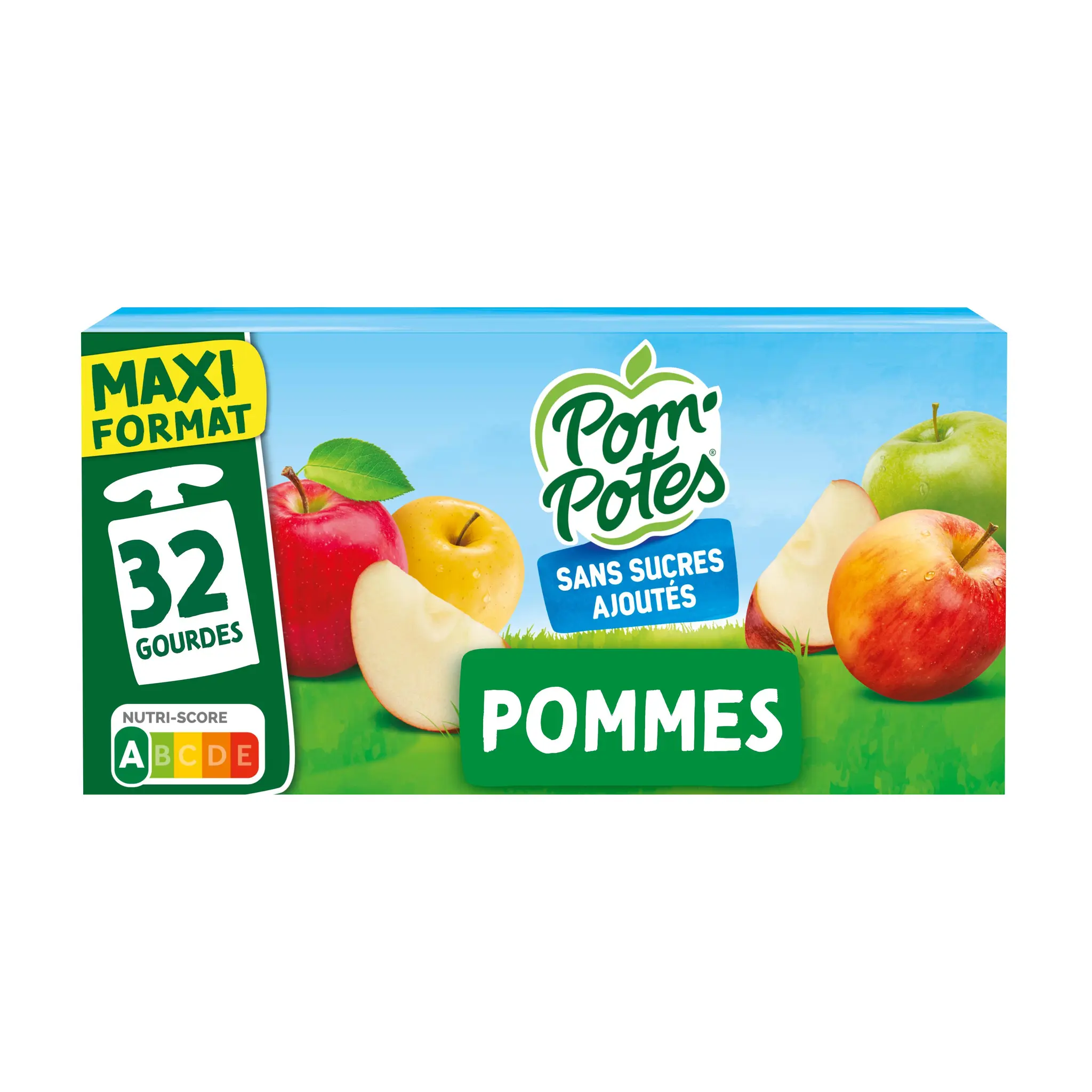 POM'POTES Gourdes compotes de pommes sans sucres ajoutés