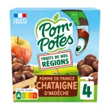 POM'POTES Gourdes compotes de pomme de France et châtaigne d'Ardèche