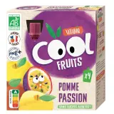 VITABIO Cool Fruits Gourdes compotes de pomme passion sans sucres ajoutés bio