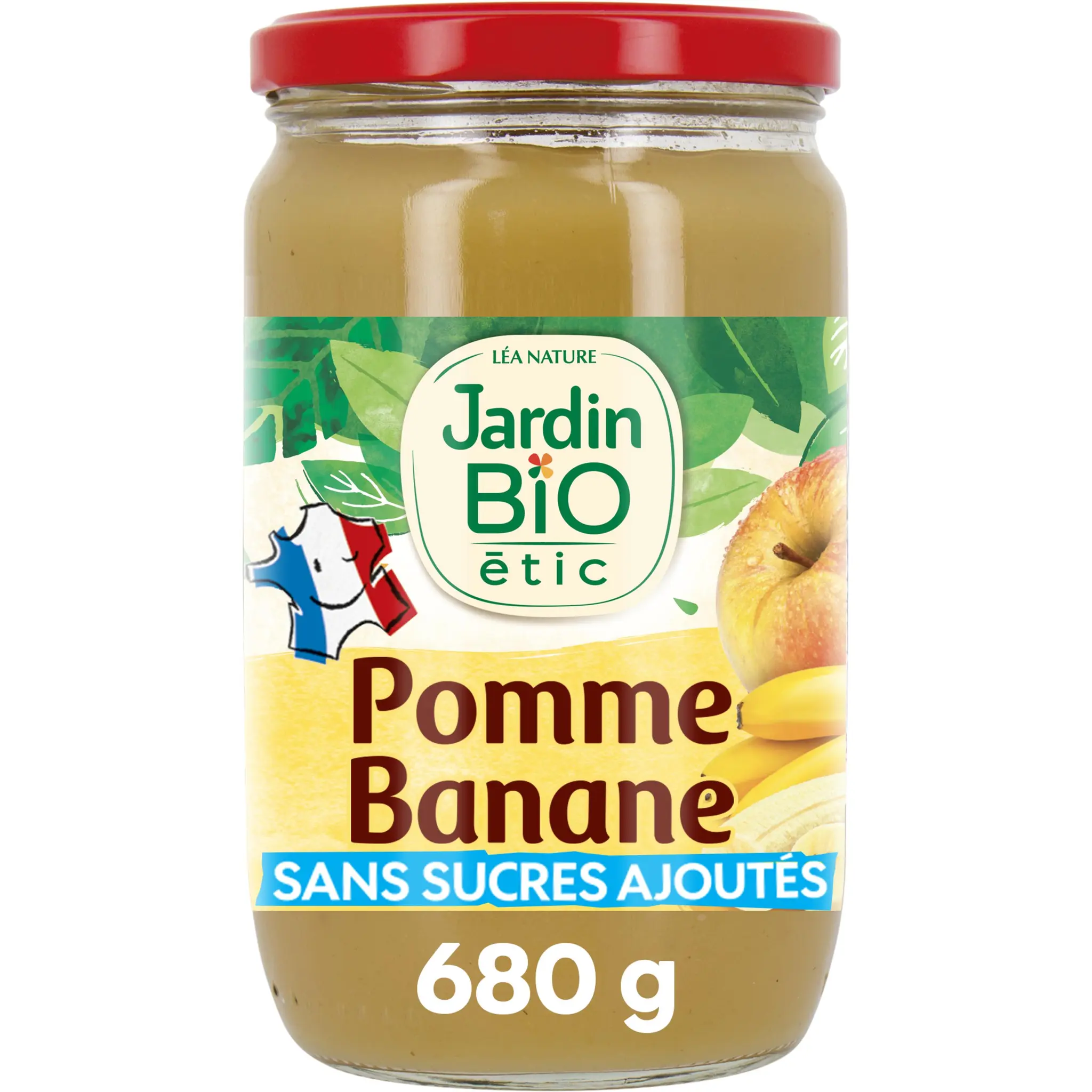 JARDIN BIO ETIC Dessert pomme banane sans sucres ajoutés