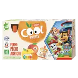 VITABIO Gourdes Cool Fruits compote de pomme pêche abricot sans sucres ajoutés bio