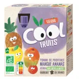 VITABIO Cool Fruits Gourdes compote de pomme mangue ananas acérola bio sans sucres ajoutés