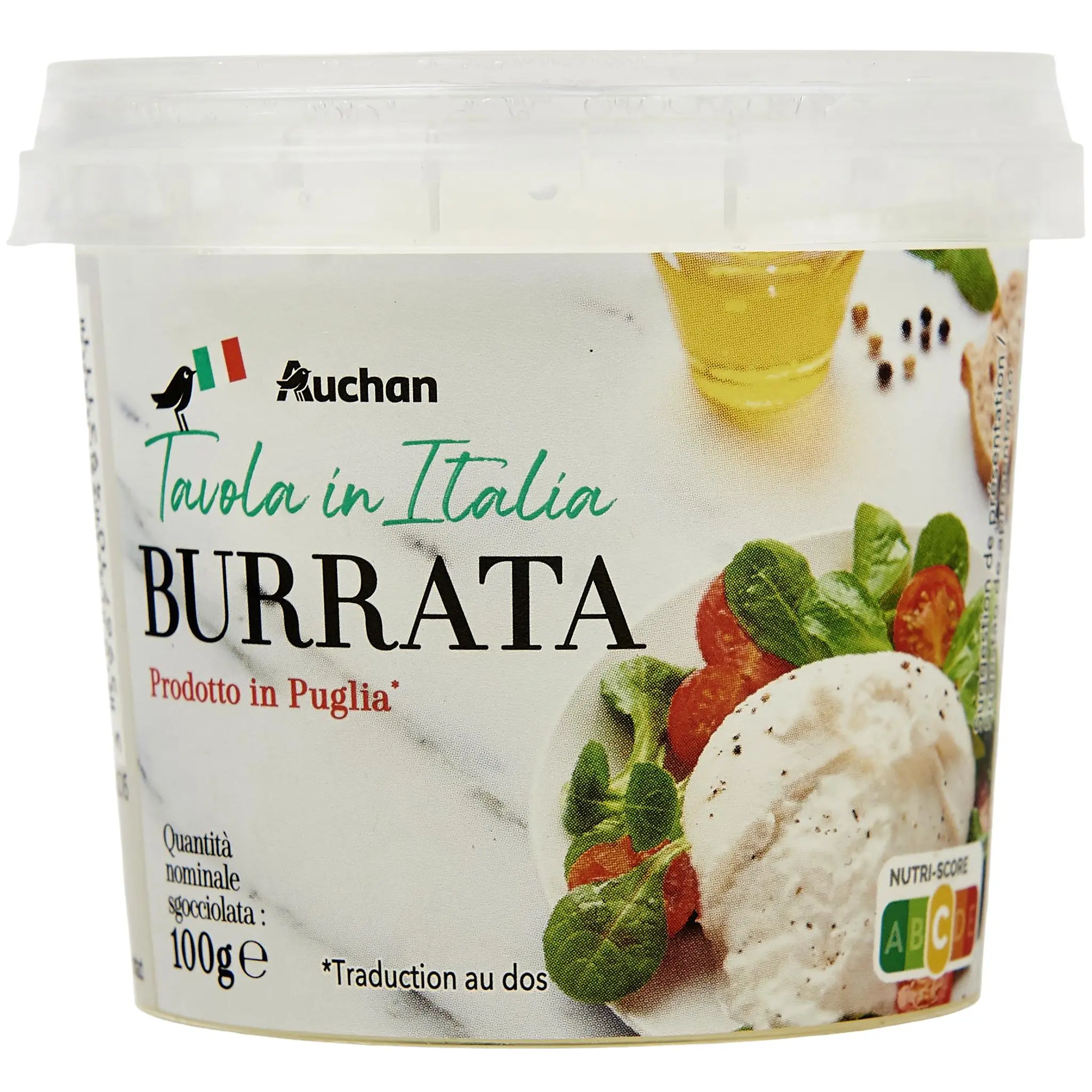 AUCHAN TAVOLA IN ITALIA Burrata
