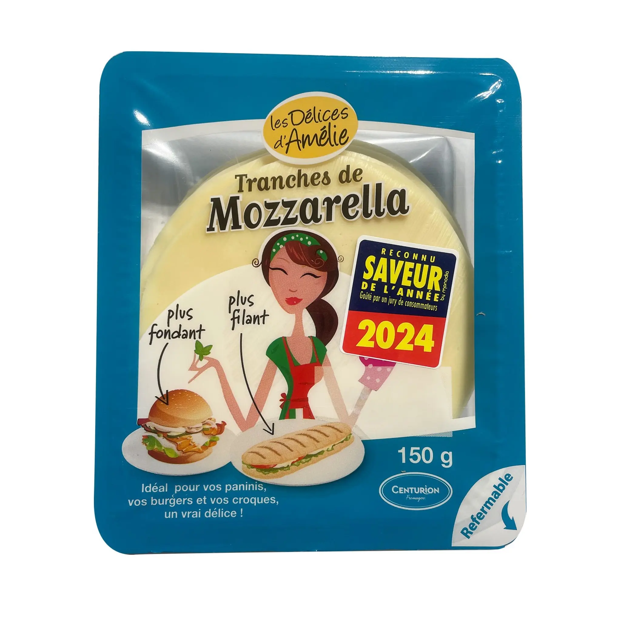 LES DELICES D'AMELIE Mozzarella en tranches