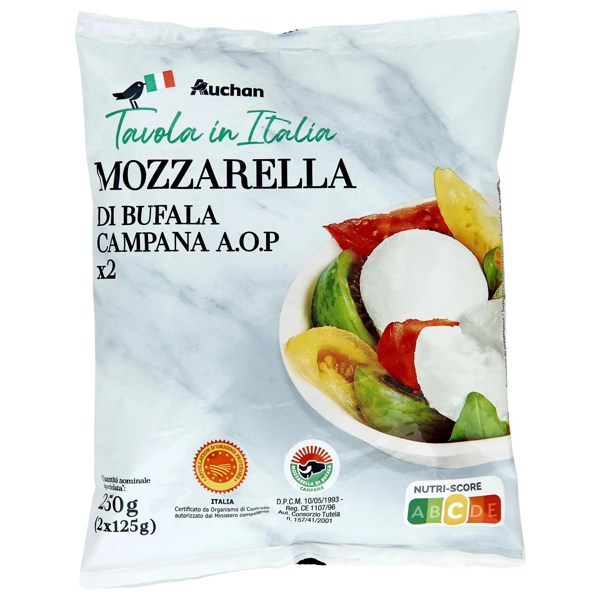 AUCHAN TAVOLA IN ITALIA Mozzarella Di bufala Campana AOP