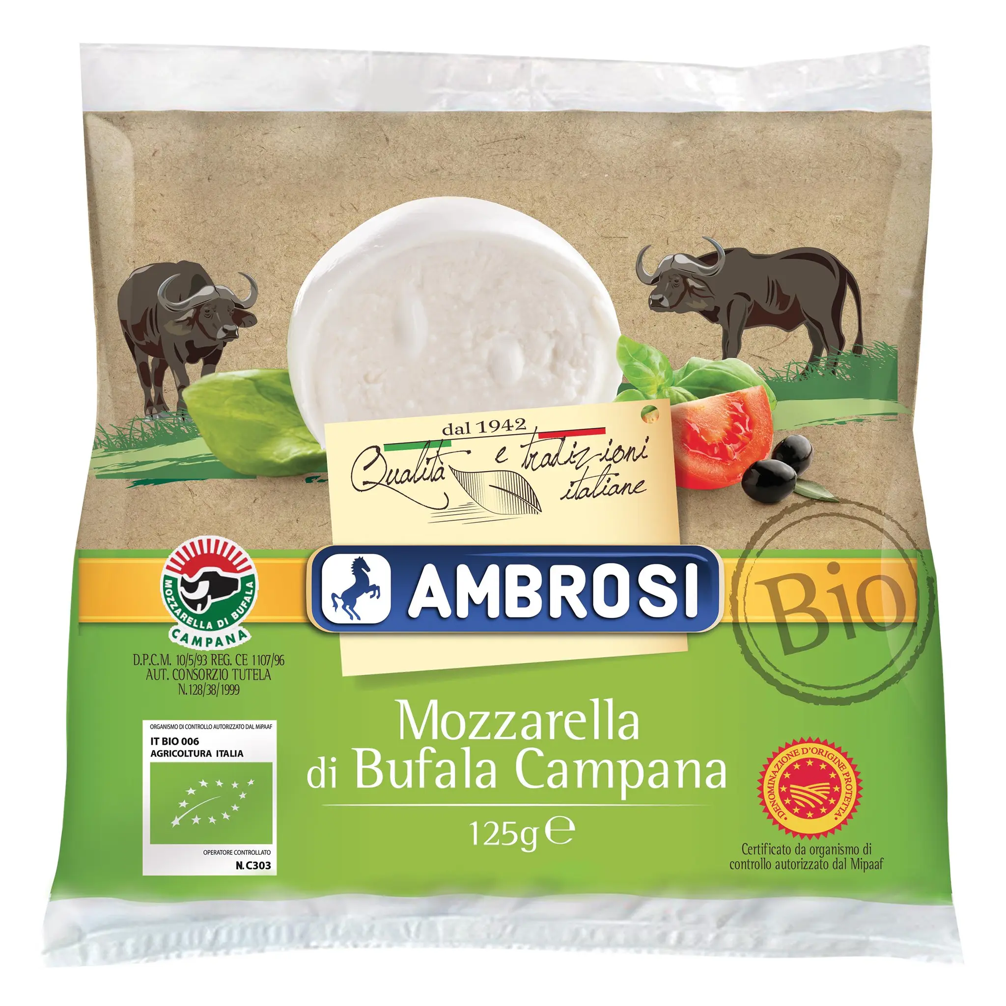 AMBROSI Bio Mozzarella di Bufala Campana AOP