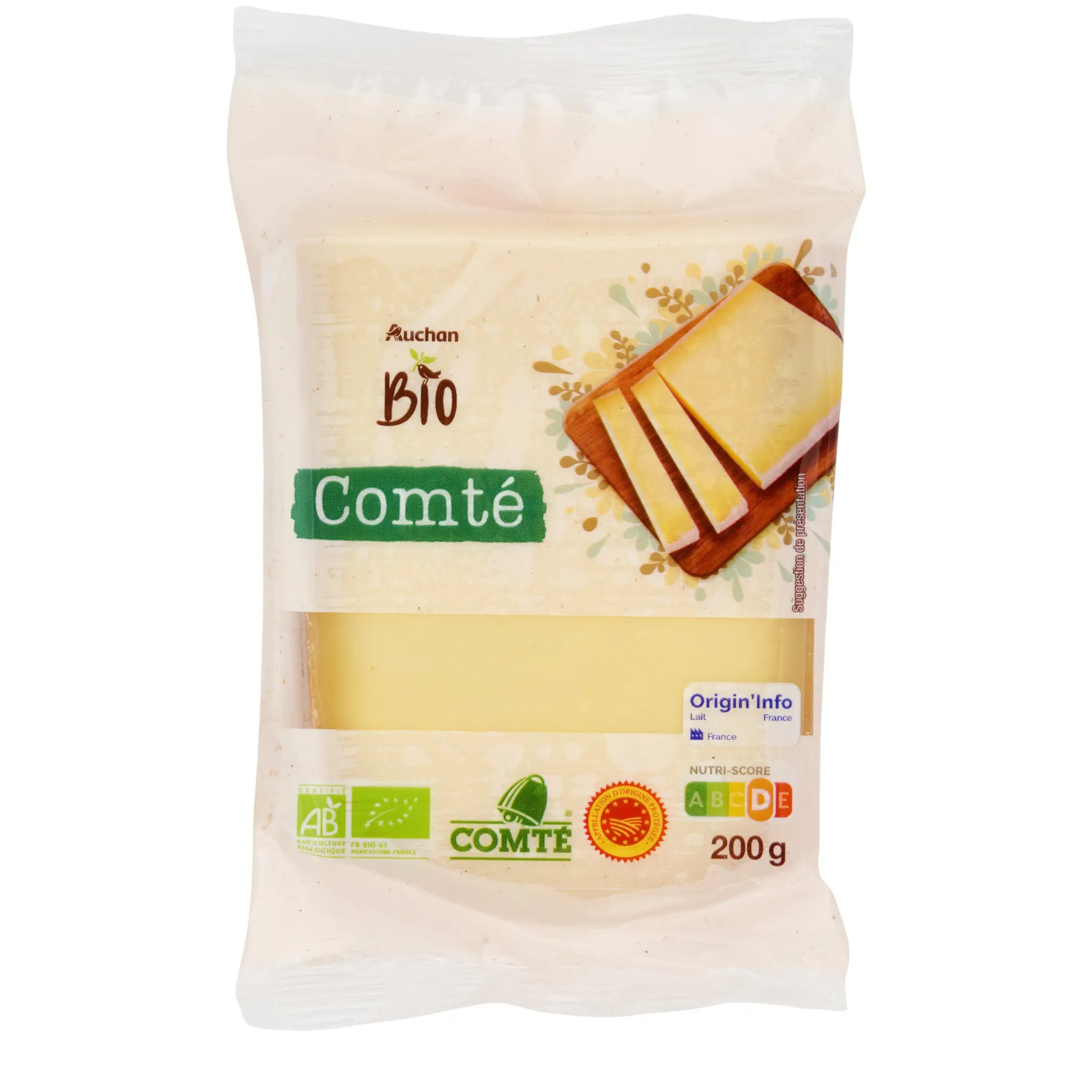AUCHAN BIO Comté en bloc AOP