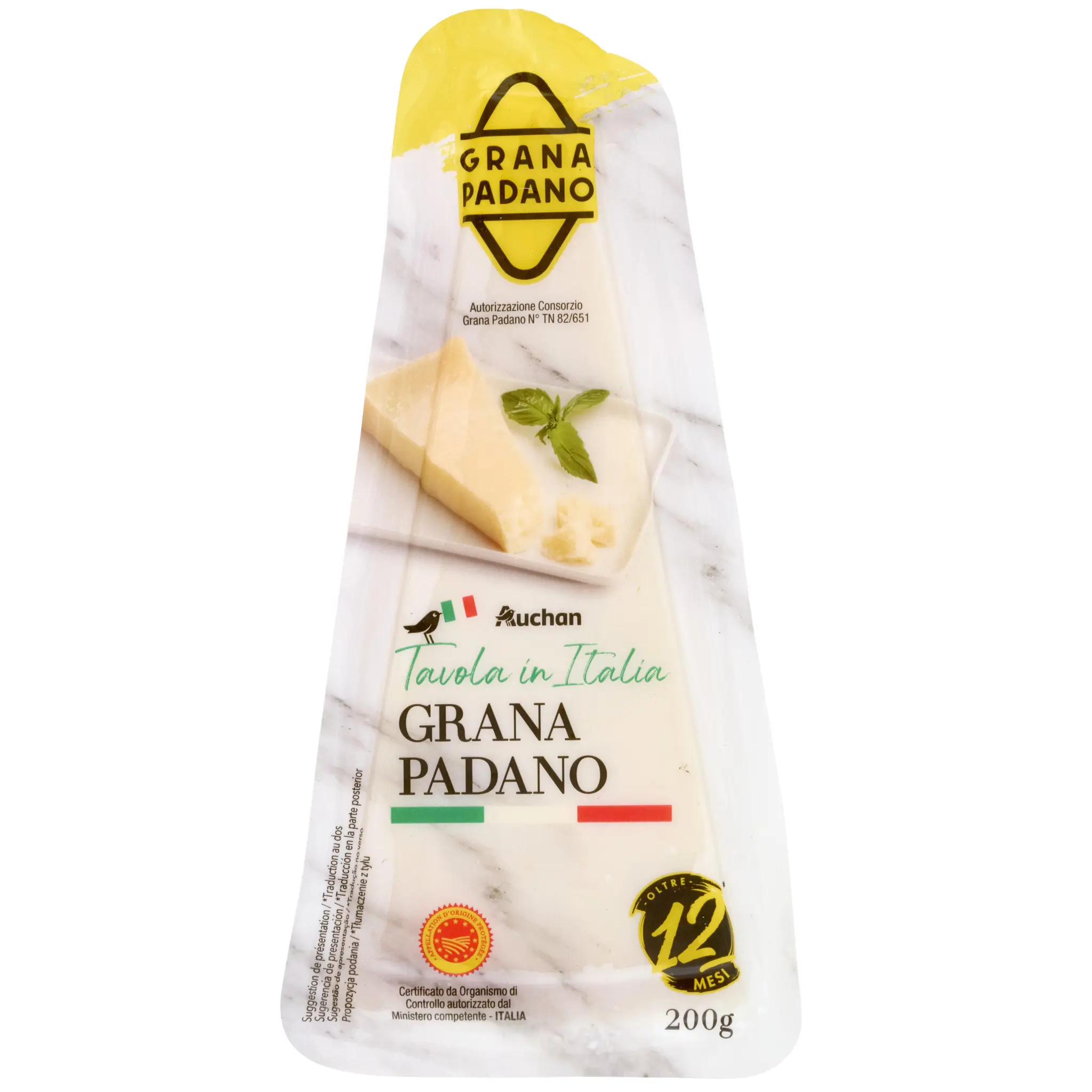 AUCHAN TAVOLA IN ITALIA Grana Padano AOP