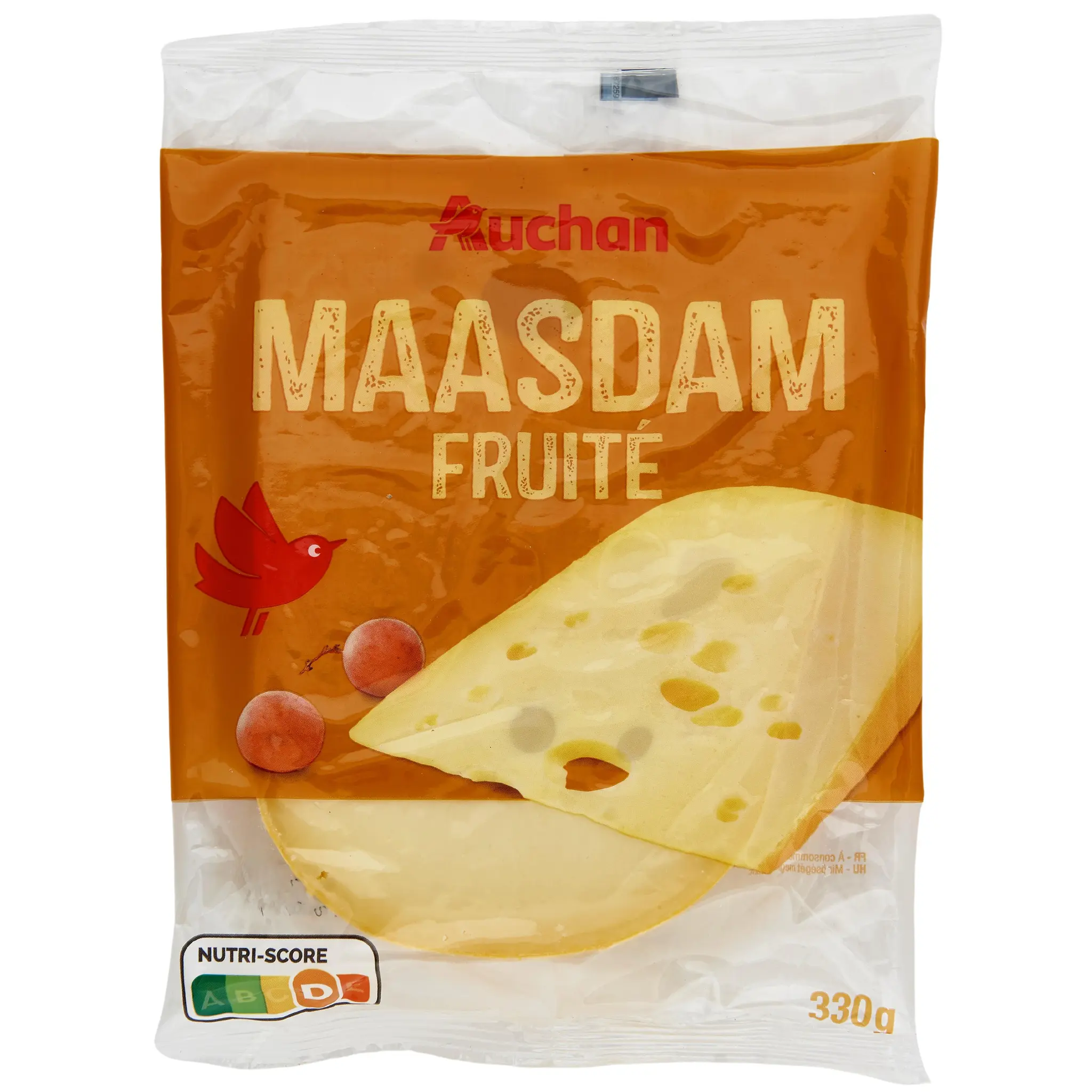 AUCHAN Maasdam Hollandais tendre et fruité