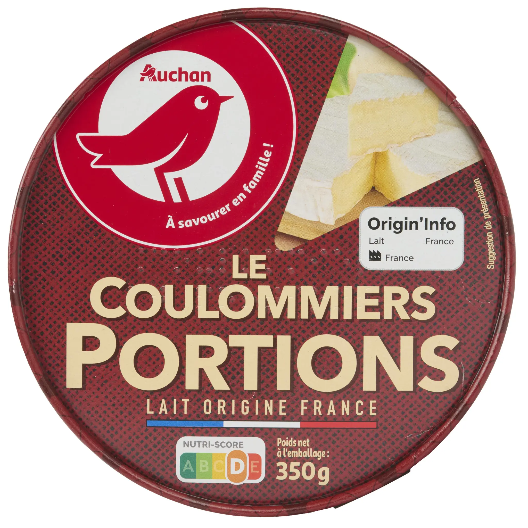 AUCHAN Coulommiers en portions