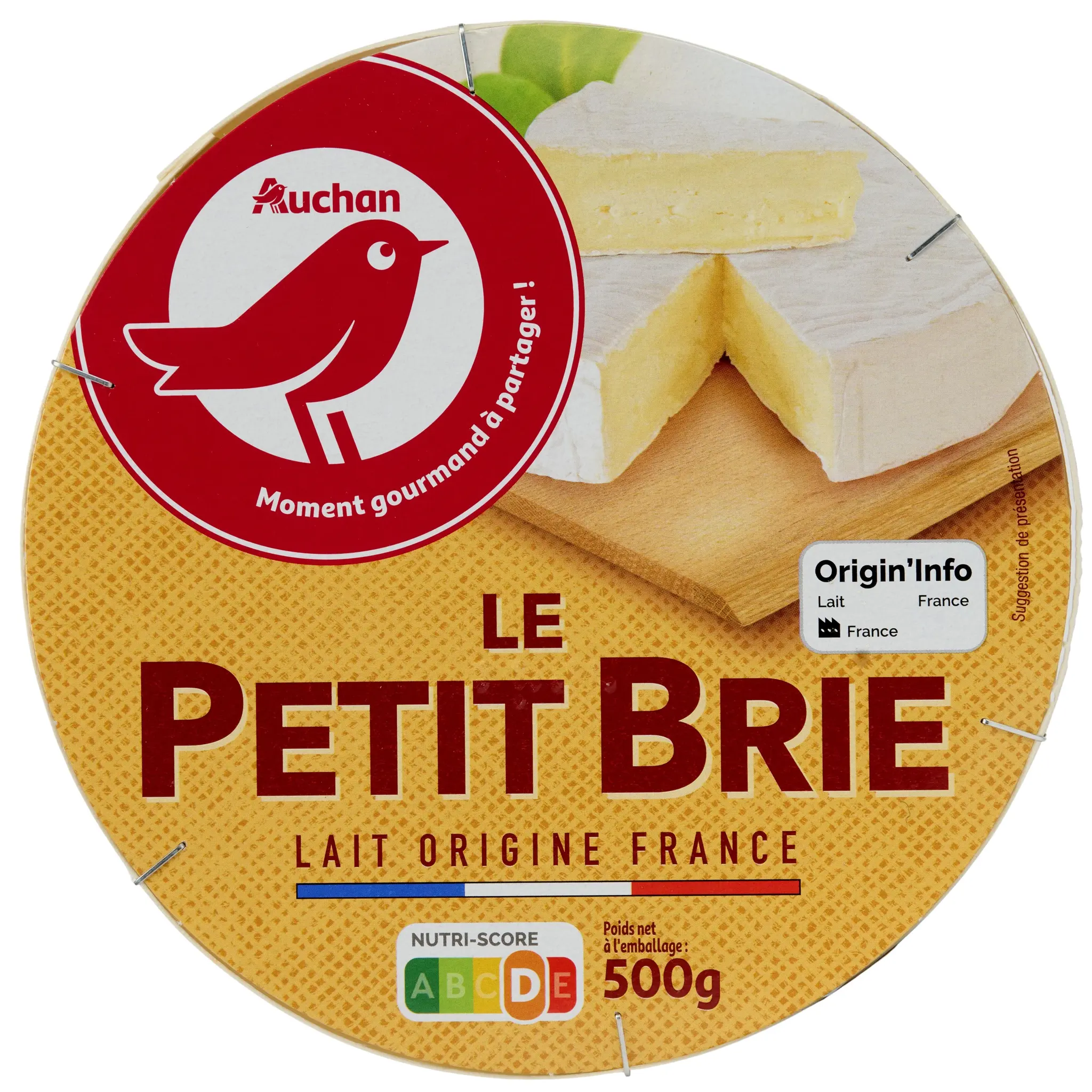AUCHAN Petit brie doux et crémeux
