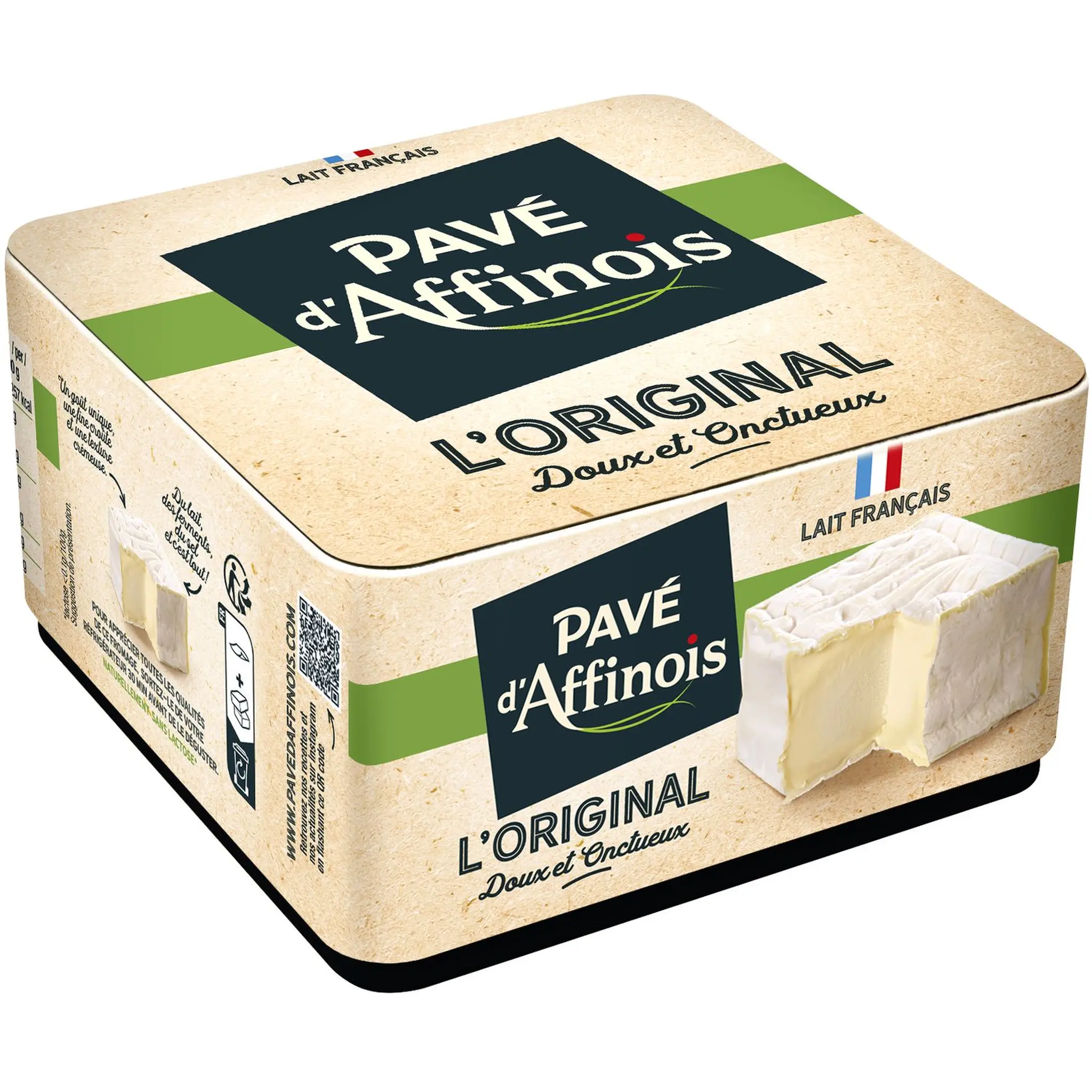 PAVE D AFFINOIS Fromage à pâte molle au lait de vache pasteurisé