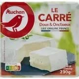AUCHAN Le carré fromage doux et onctueux
