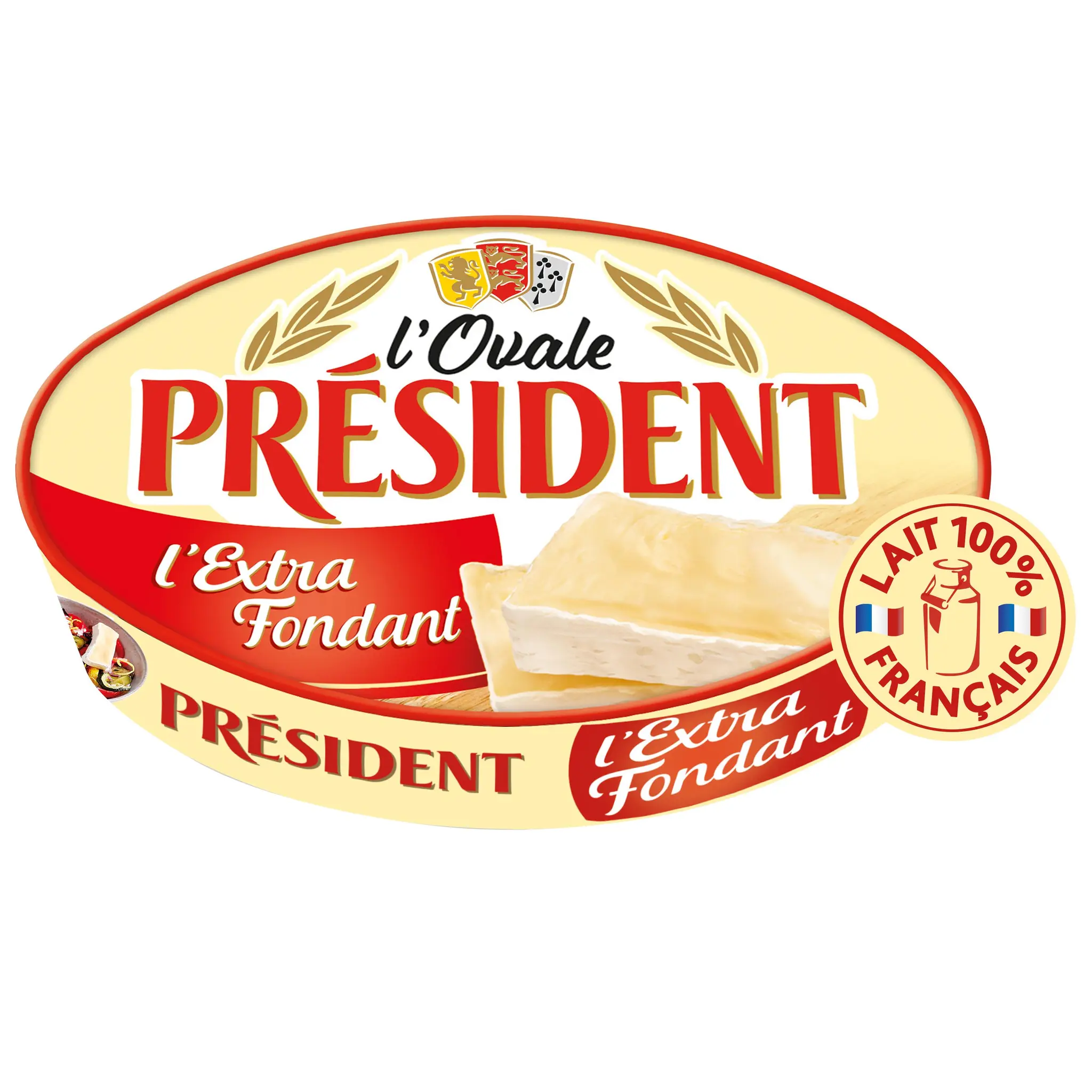 PRESIDENT L'Ovale fromage extra fondant