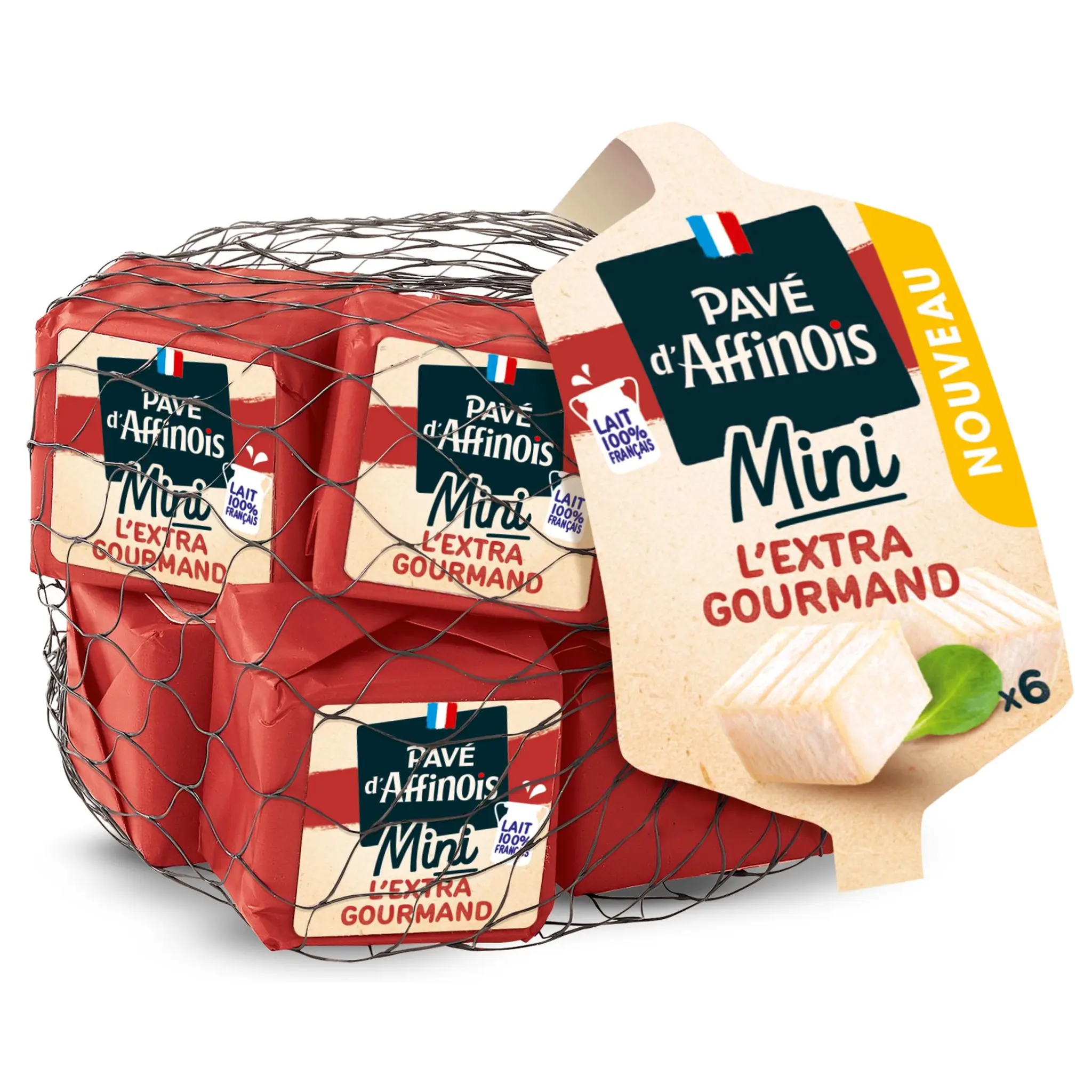 PAVE D AFFINOIS Fromage à pâte molle mini extra gourmand au lait pasteurisé fondant