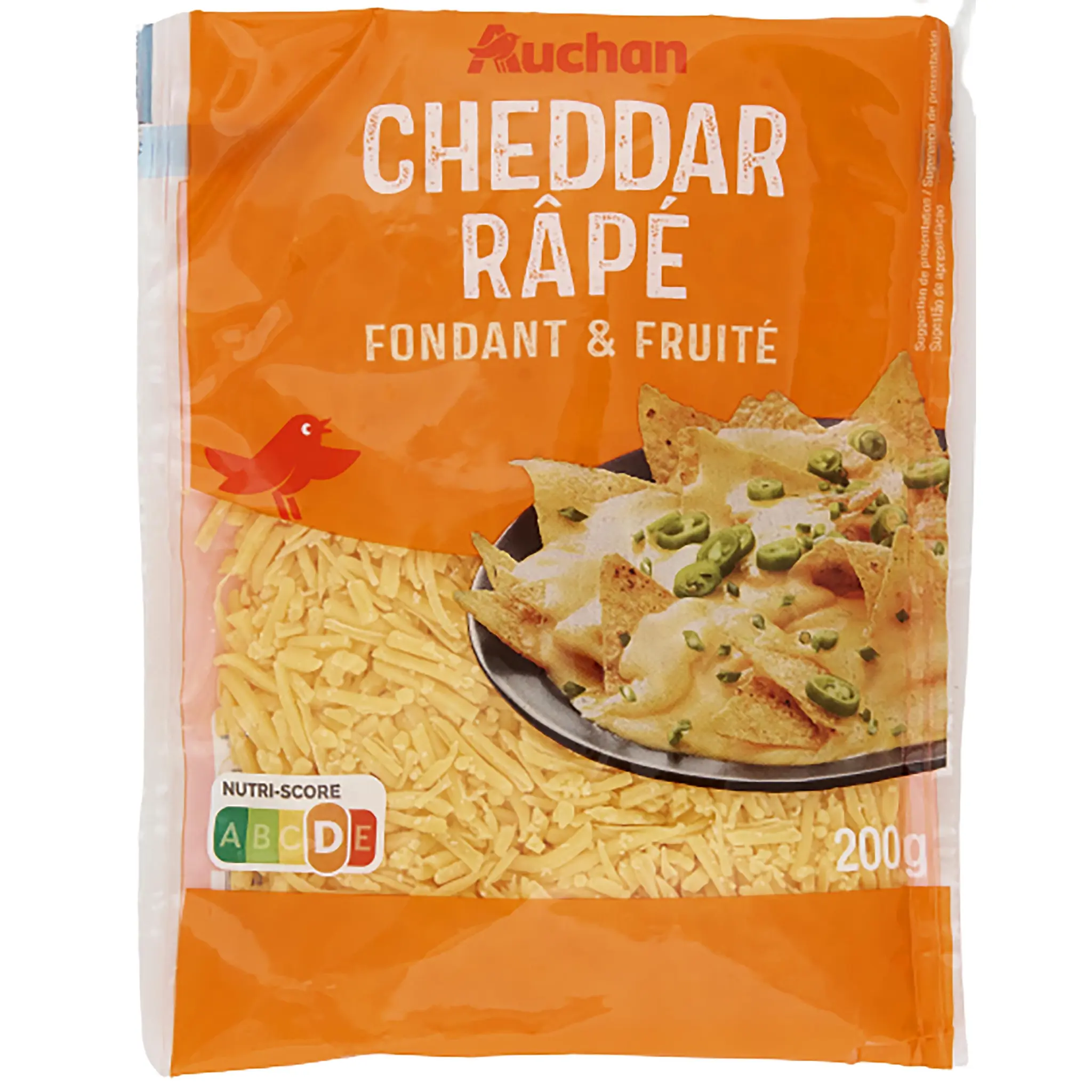AUCHAN Cheddar râpé
