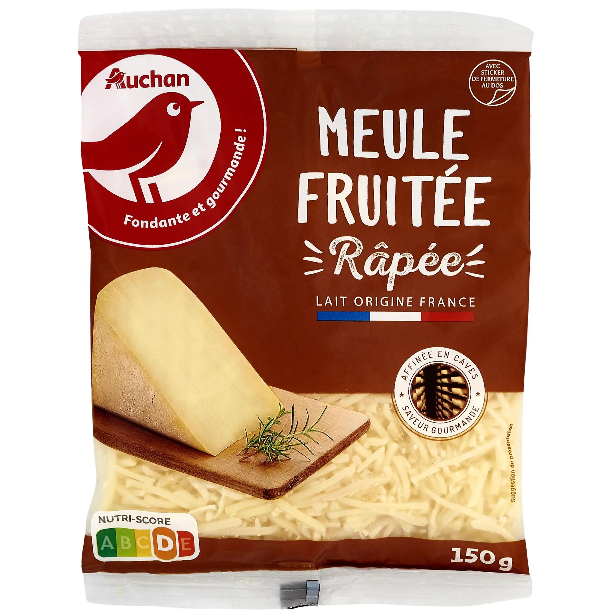 AUCHAN Meule fruitée râpée